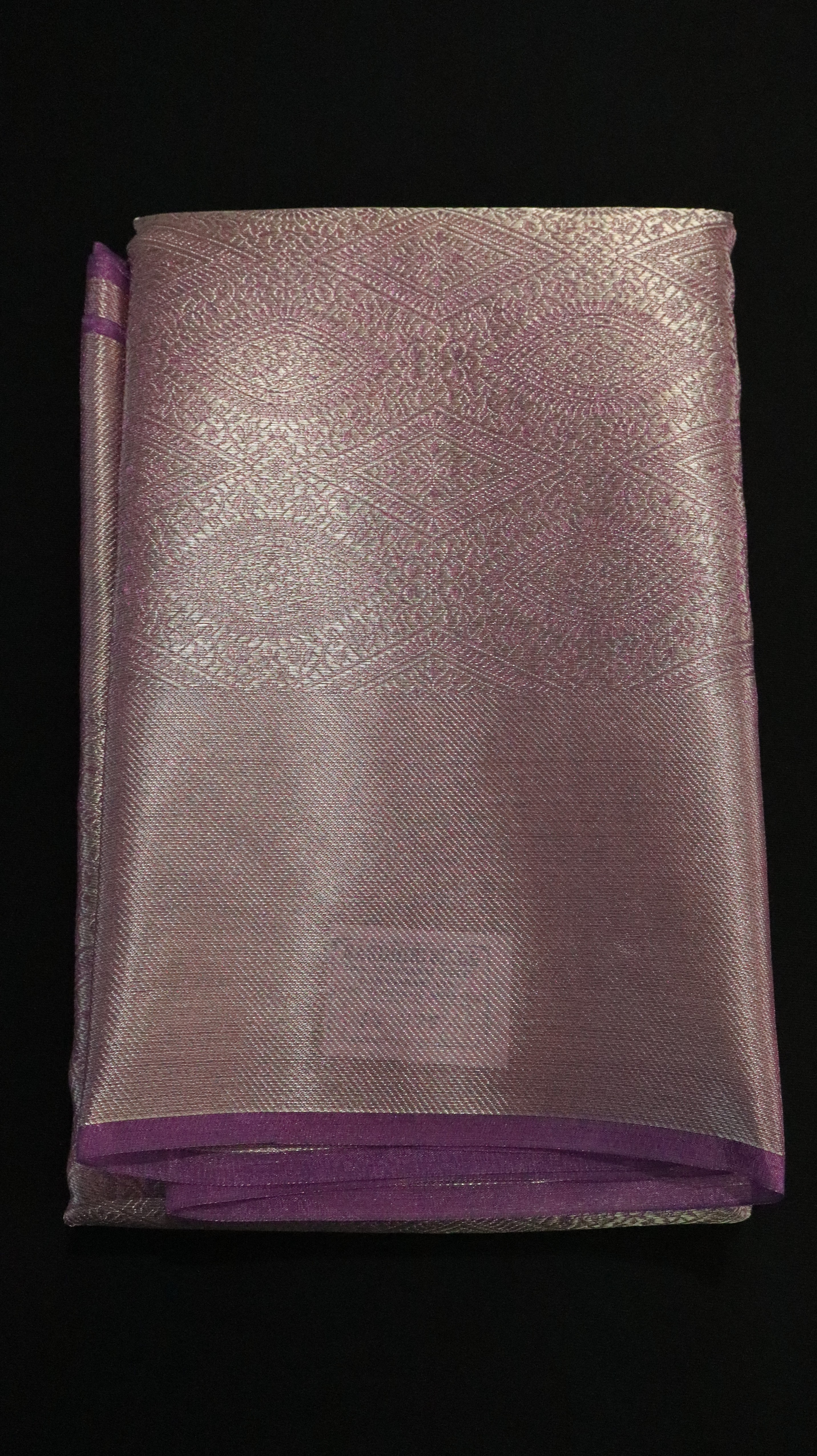 KANCHIPURAM TISSUE SAREE-MAUVE