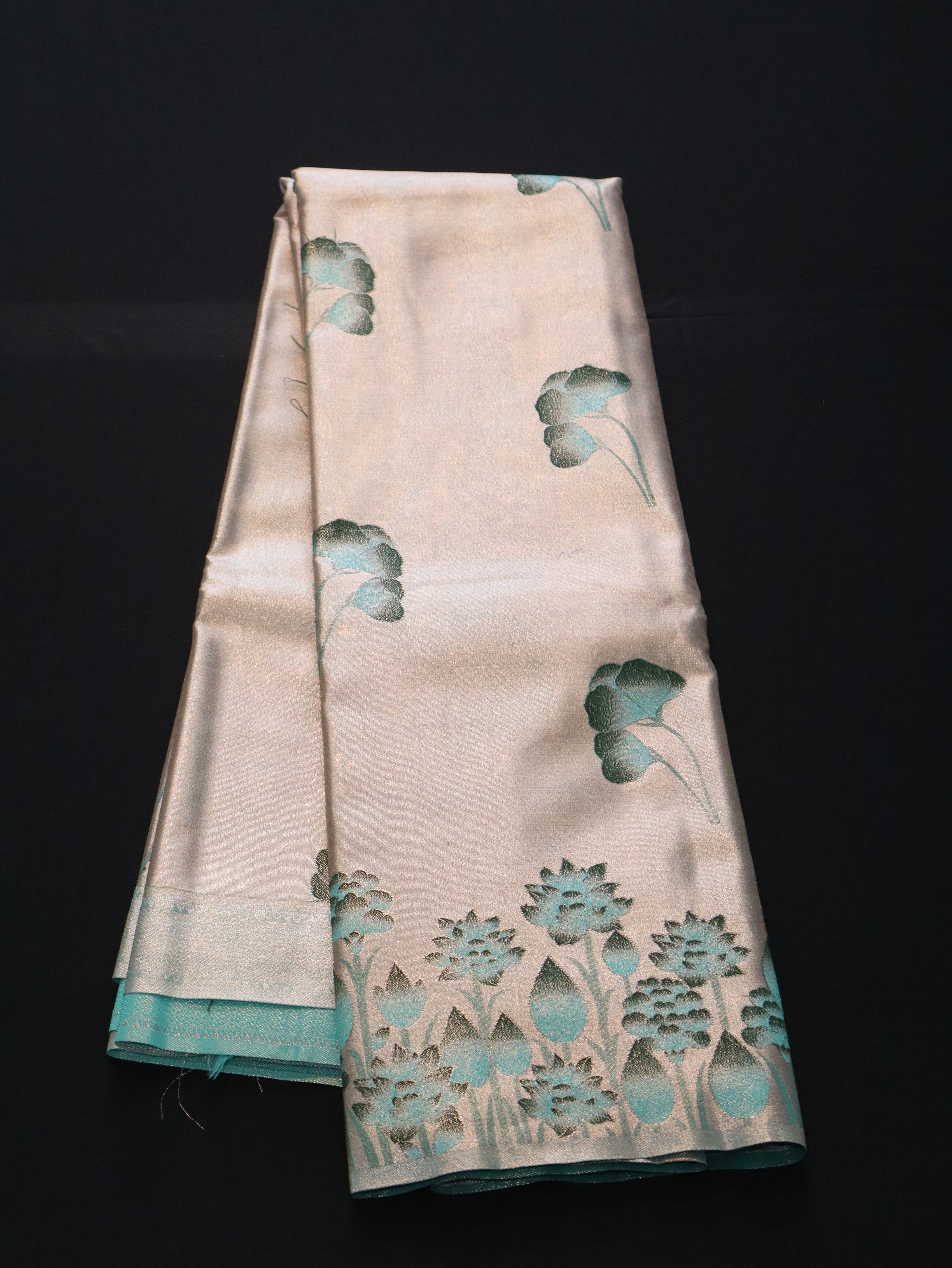 TISSUE FANCY BORDER-RAMAR GREEN