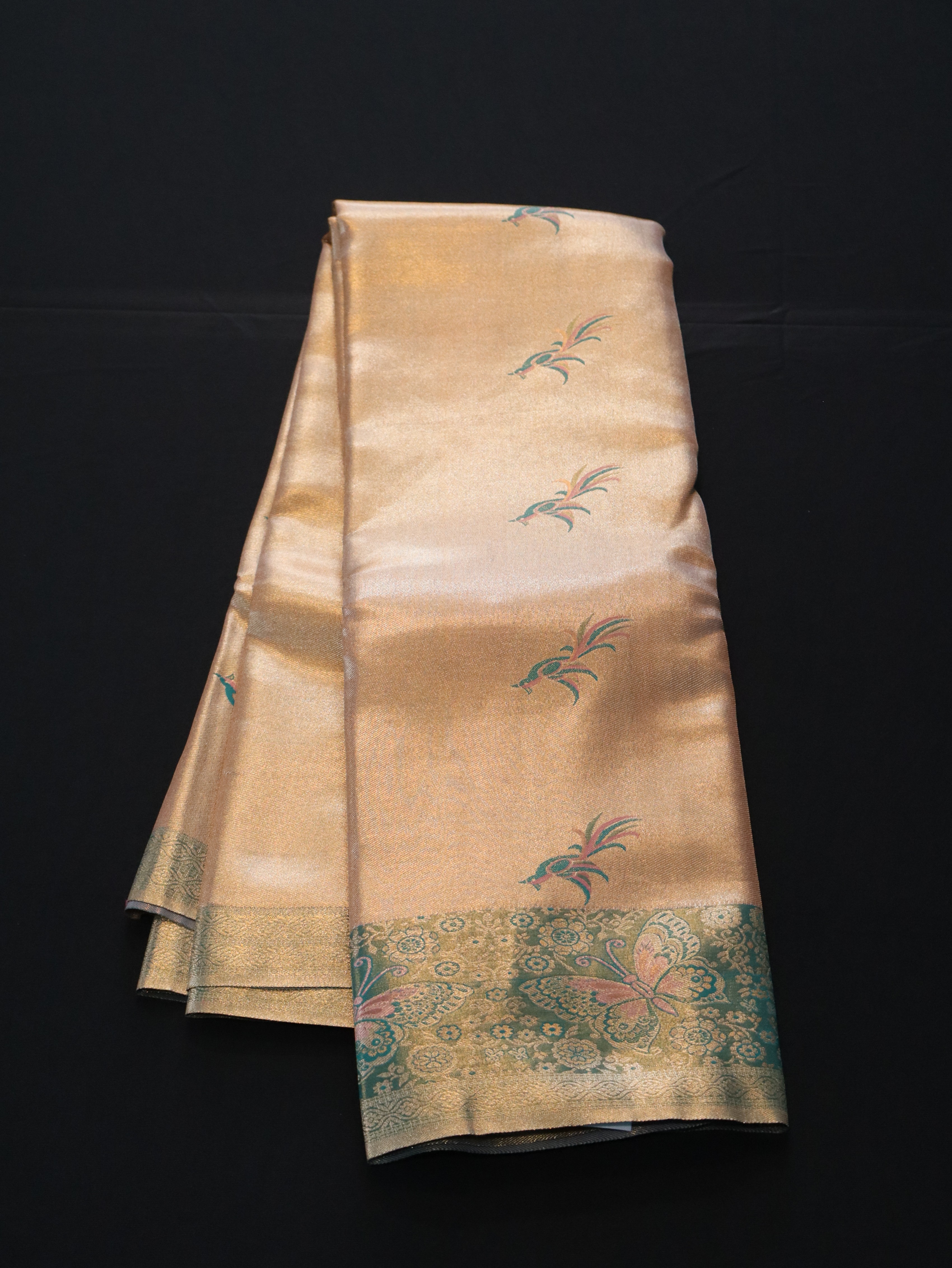 TISSUE FANCY BORDER-GREEN