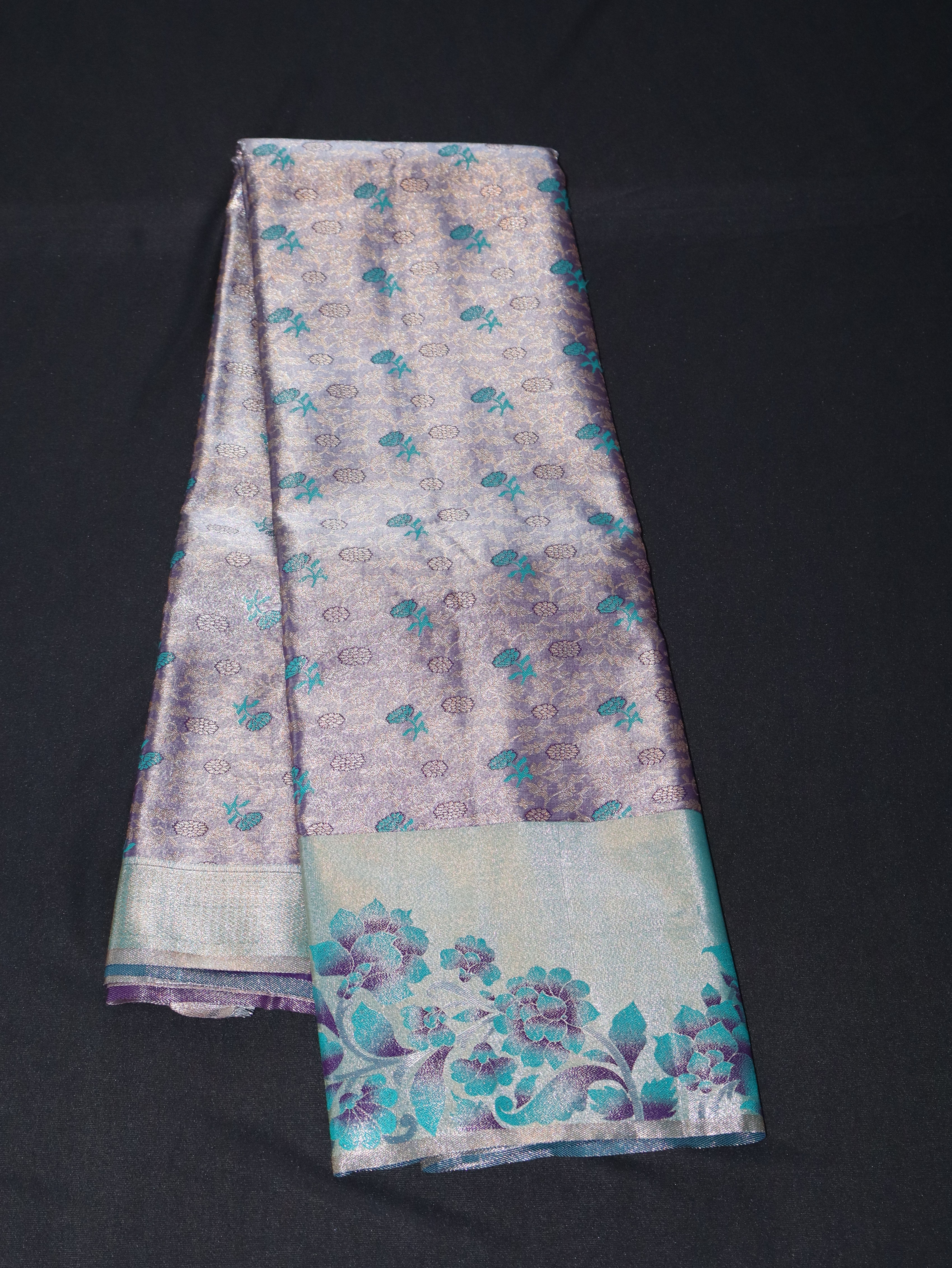 TISSUE FANCY BORDER-SAPPHIRE