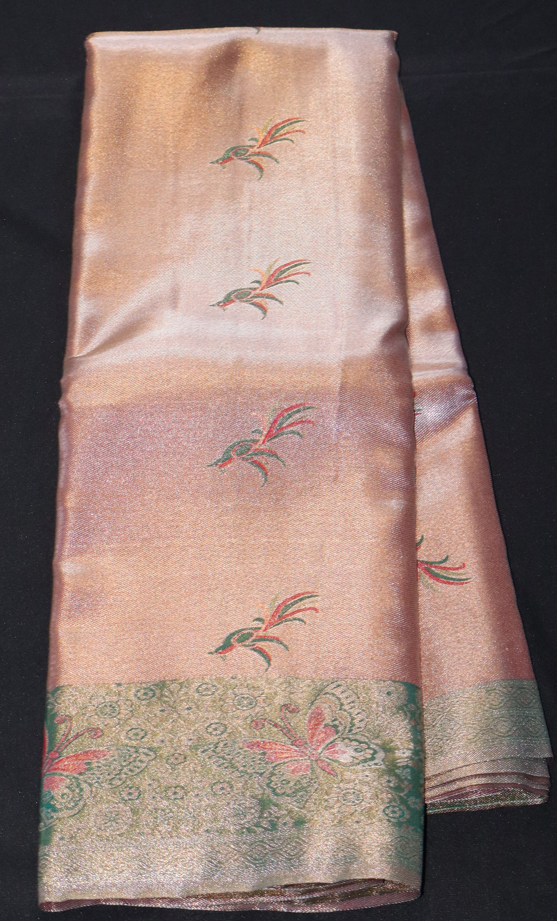 TISSUE FANCY BORDER-ROSE GOLD