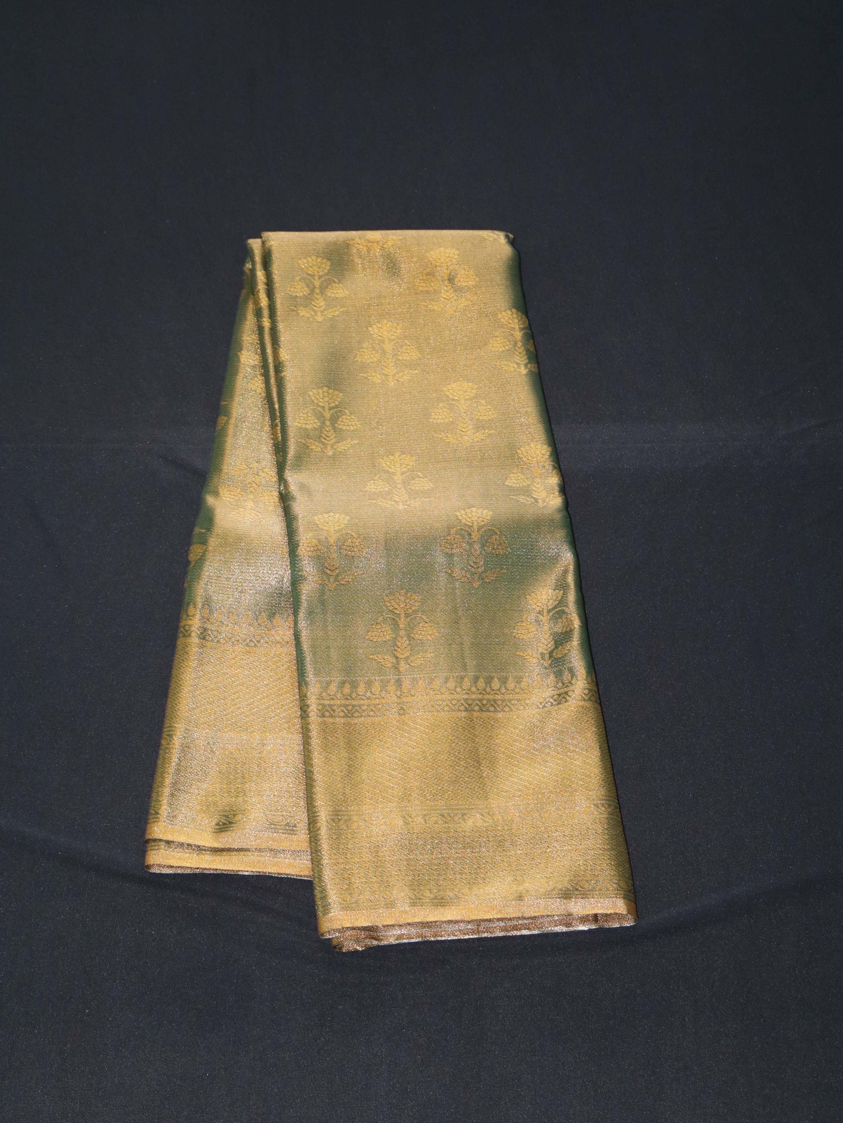DHARMAVARAM BROCADE SILK SAREE-ALLI ZARI WORK
