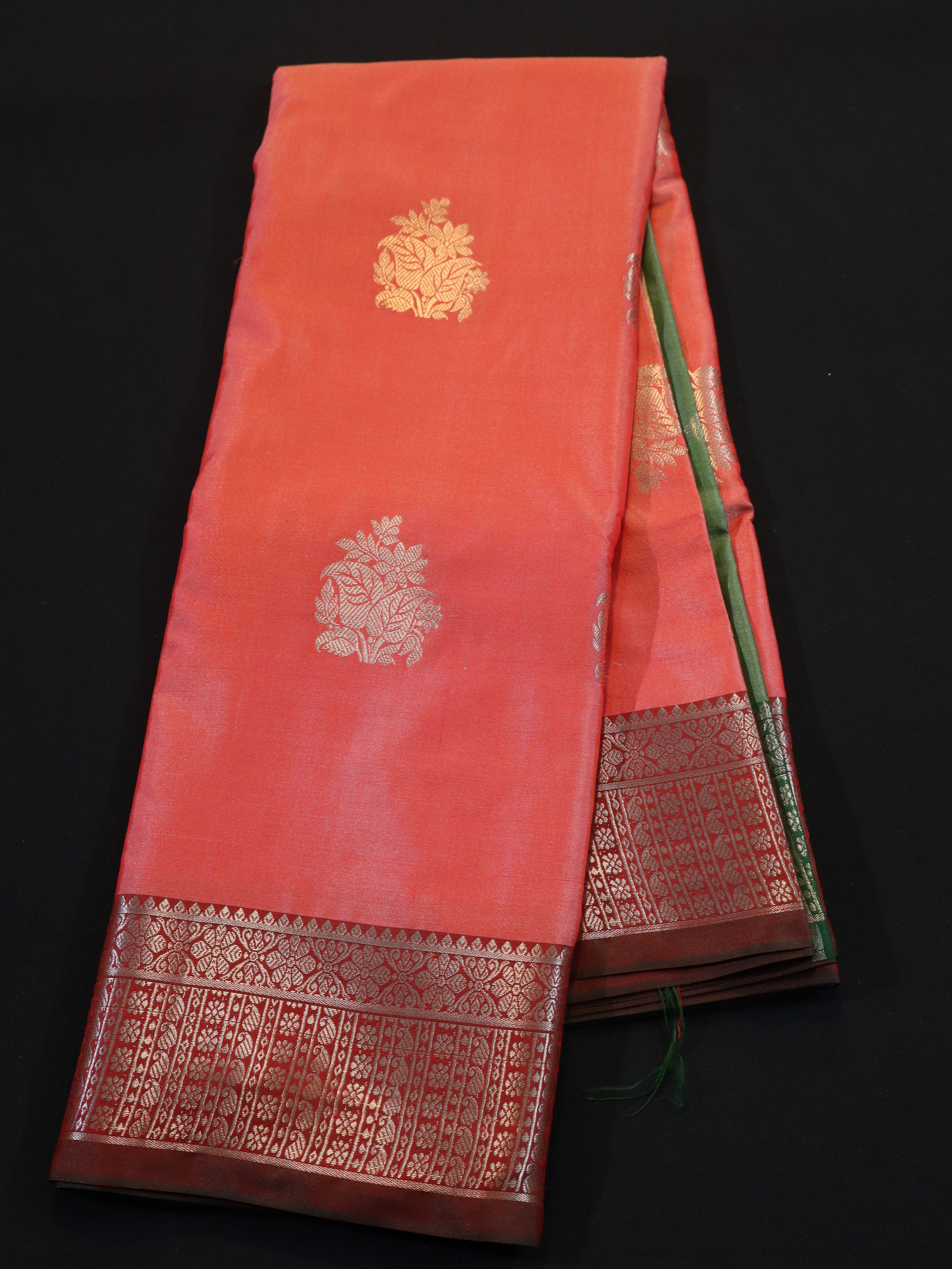 TRADITIONAL BORDER WITH MOTIF-ORANGE