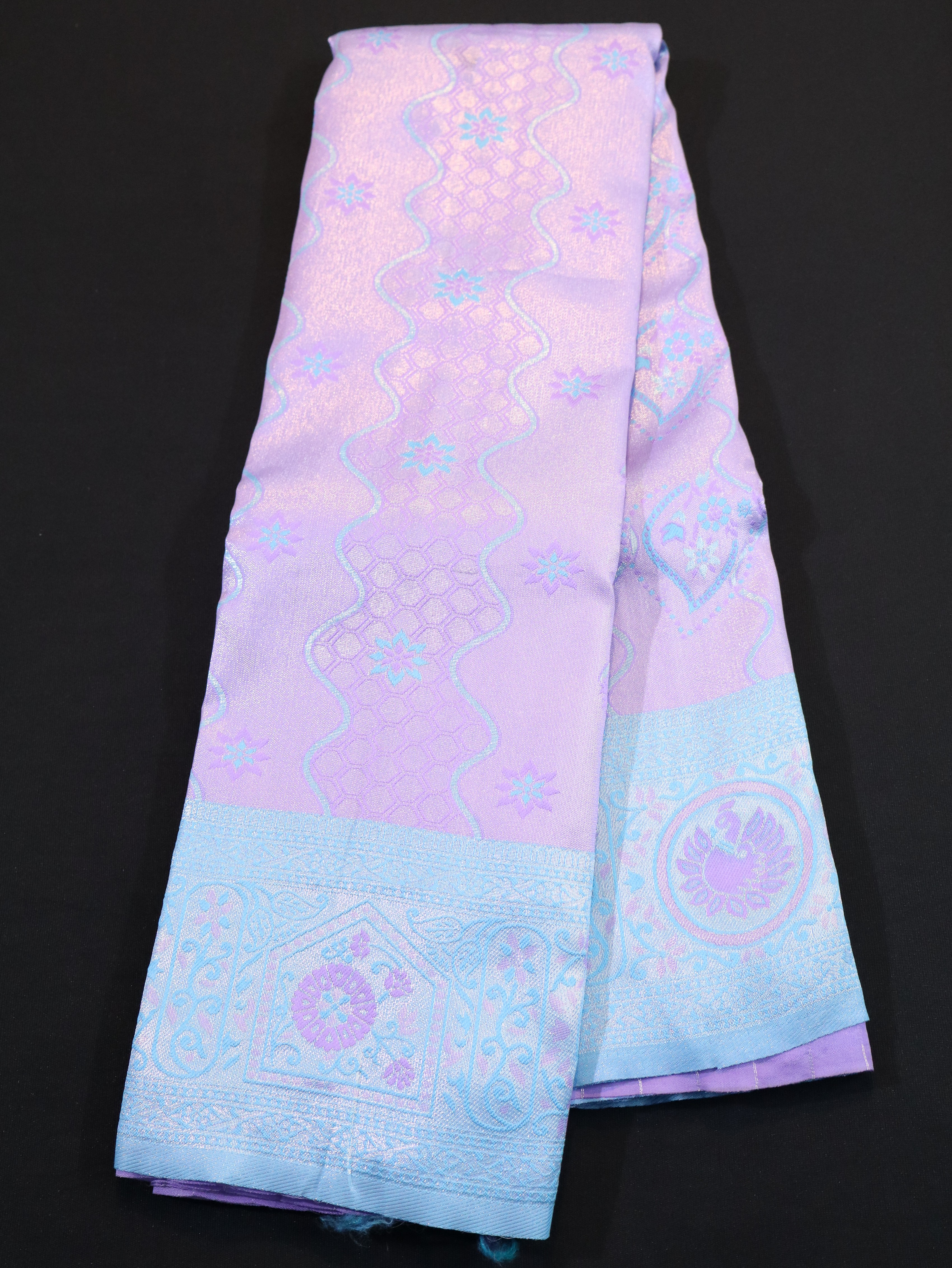 FANCY MEENA MOTIF WITH BORDER-PINK/ANANDHA