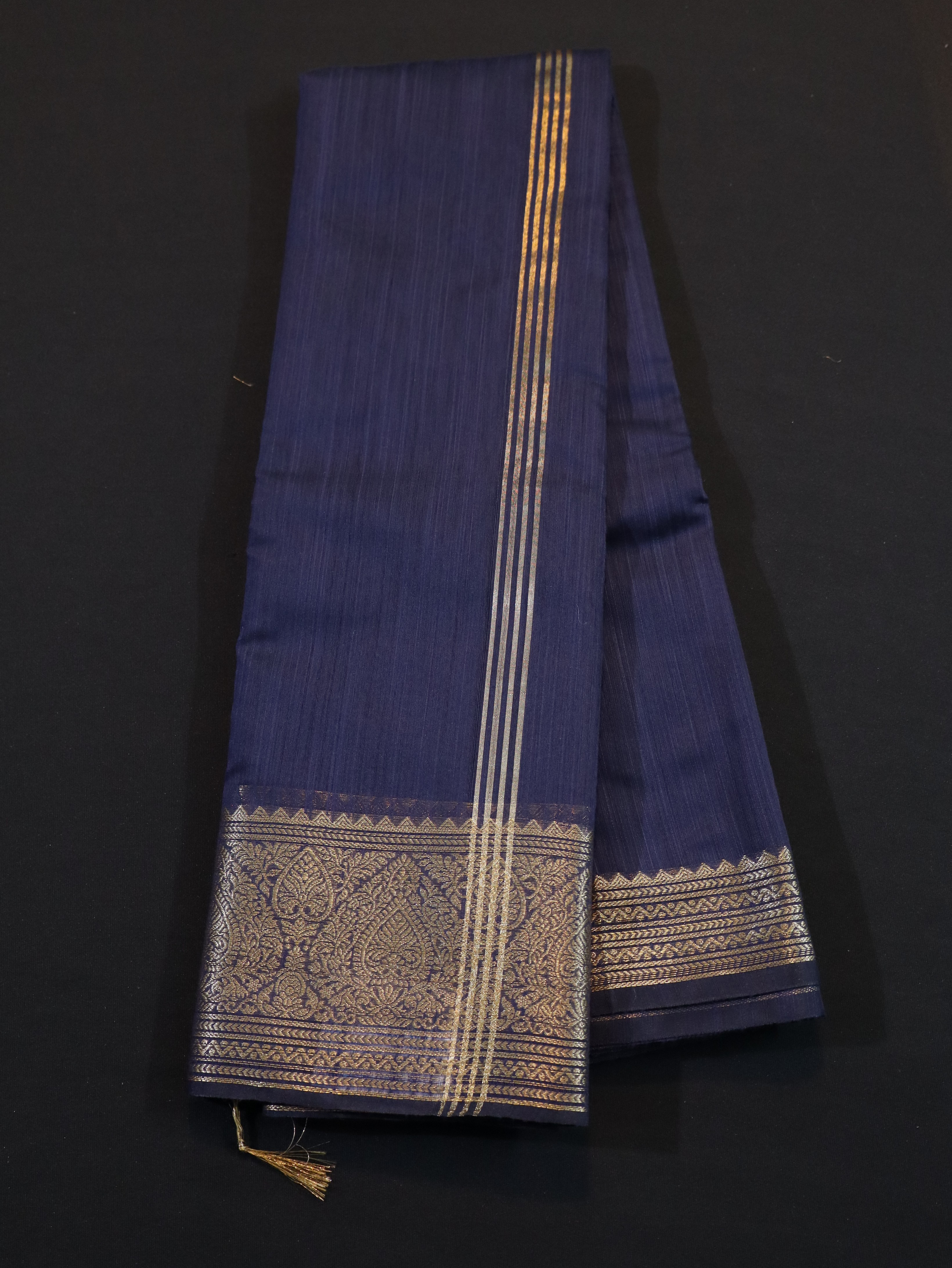 SEMI PATOLA SAREE-NAVY BLUE