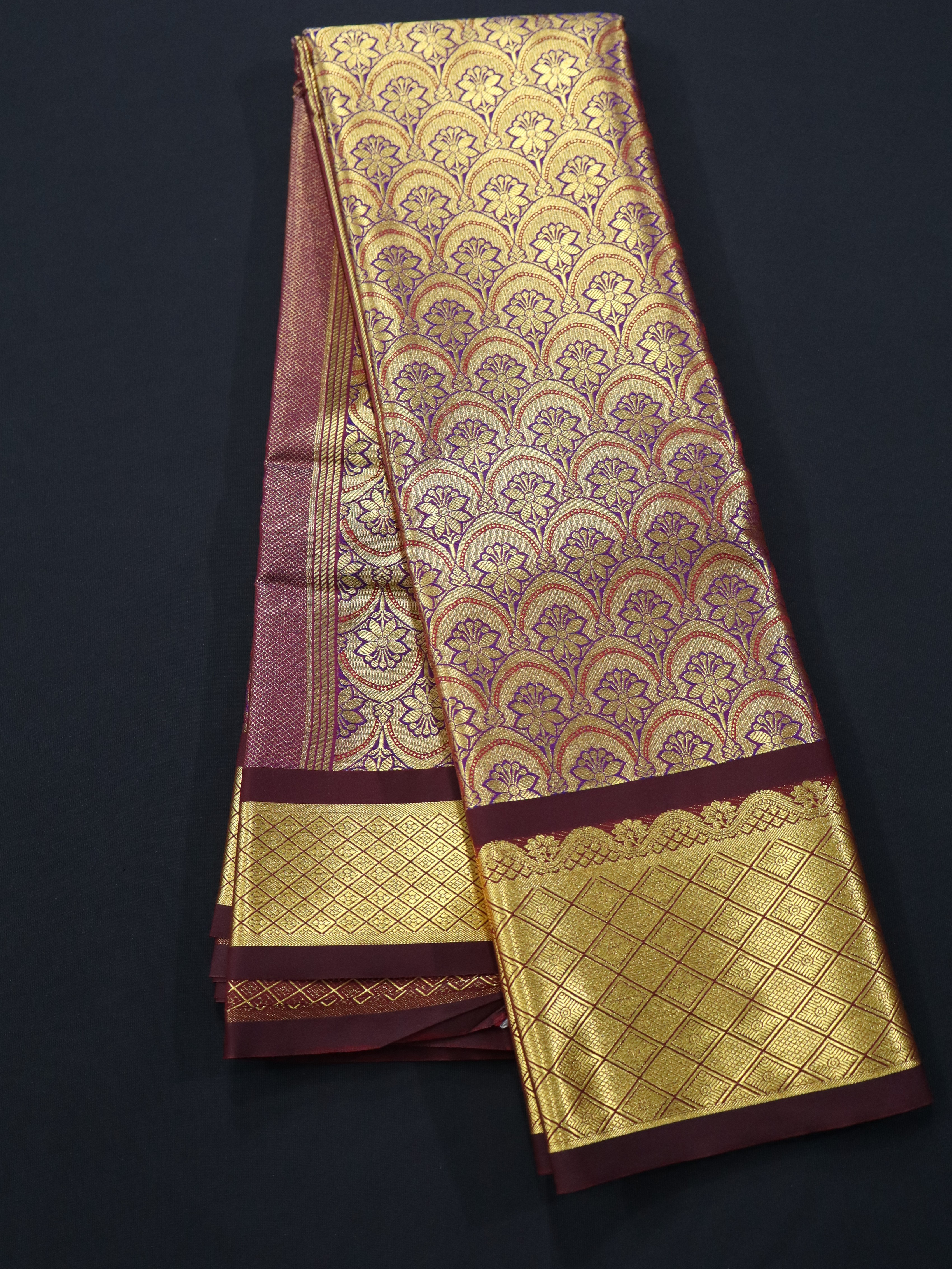 HANDLOOM BROCADE BRIDAL SAREES-1