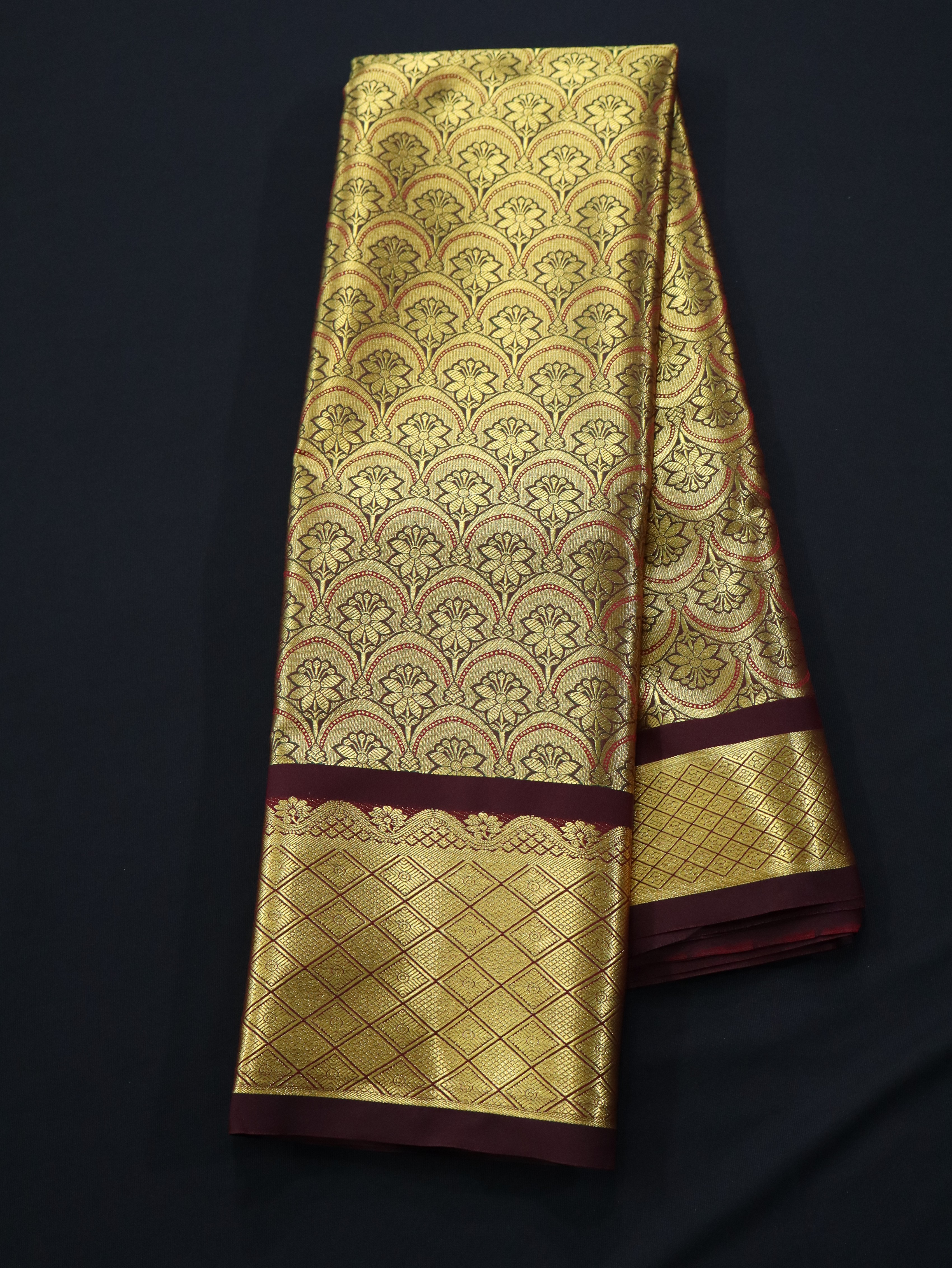 HANDLOOM BROCADE BRIDAL SAREES-3