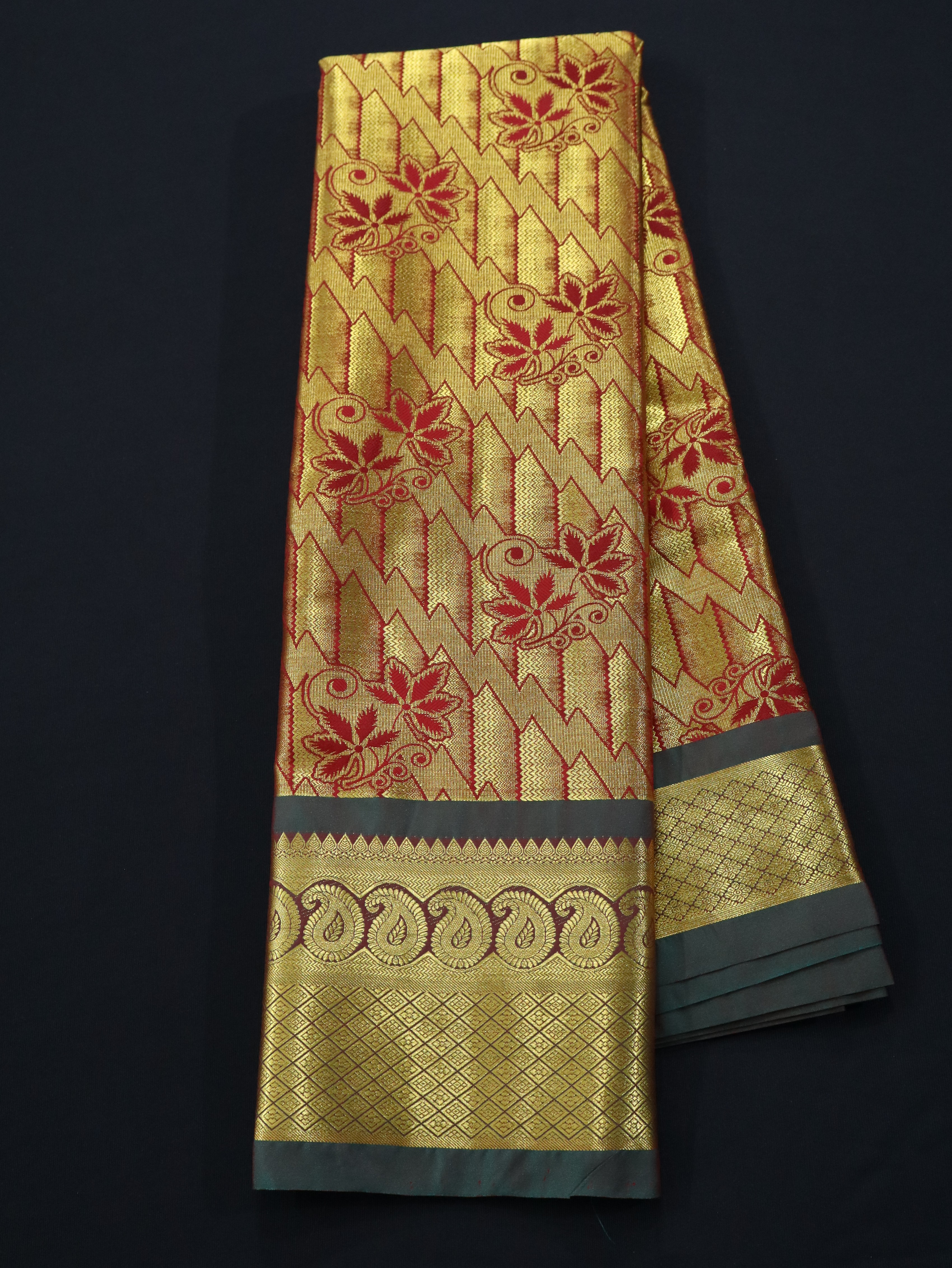 HANDLOOM BROCADE BRIDAL SAREES-4