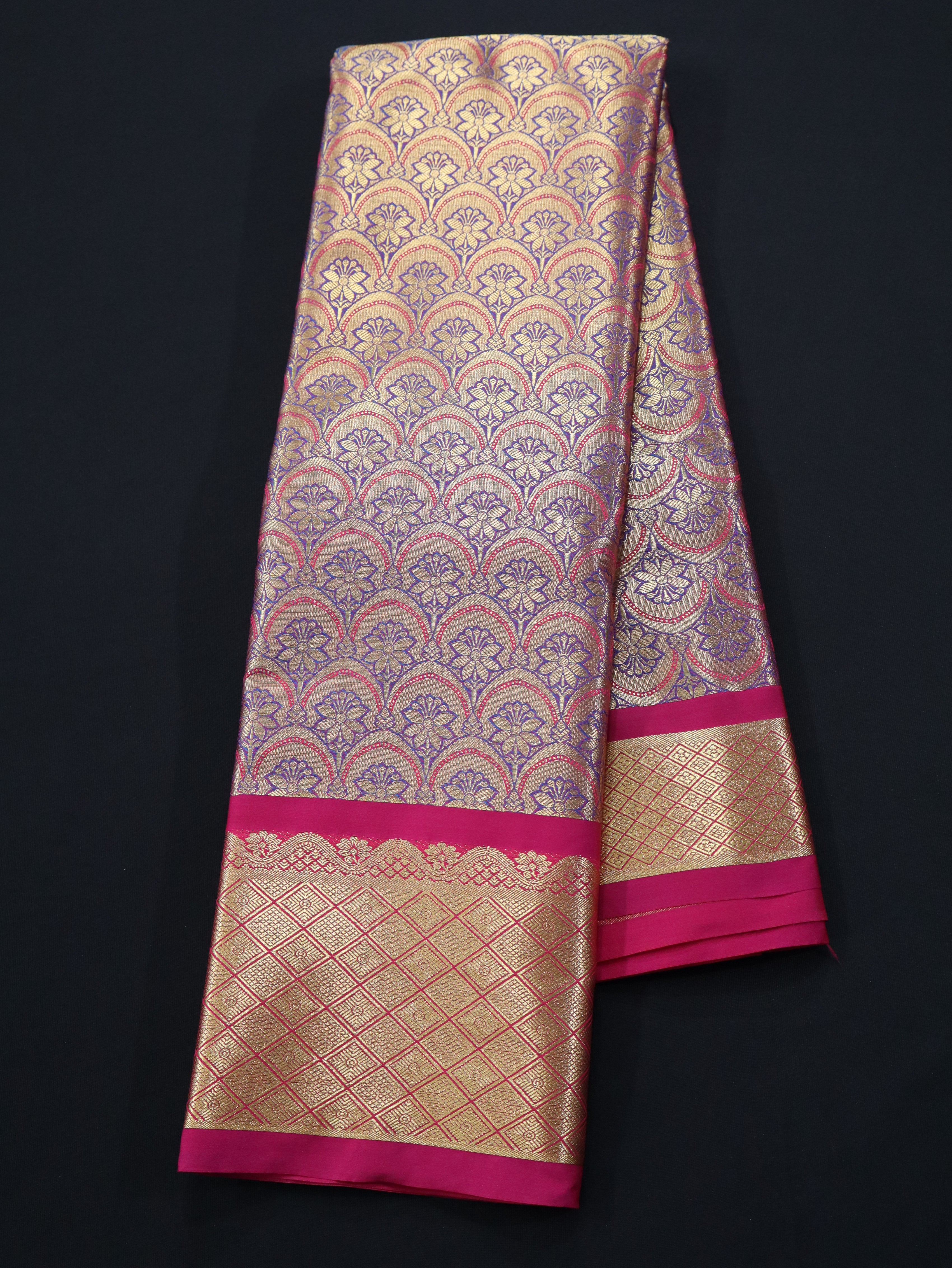 HANDLOOM BROCADE BRIDAL SAREES-8