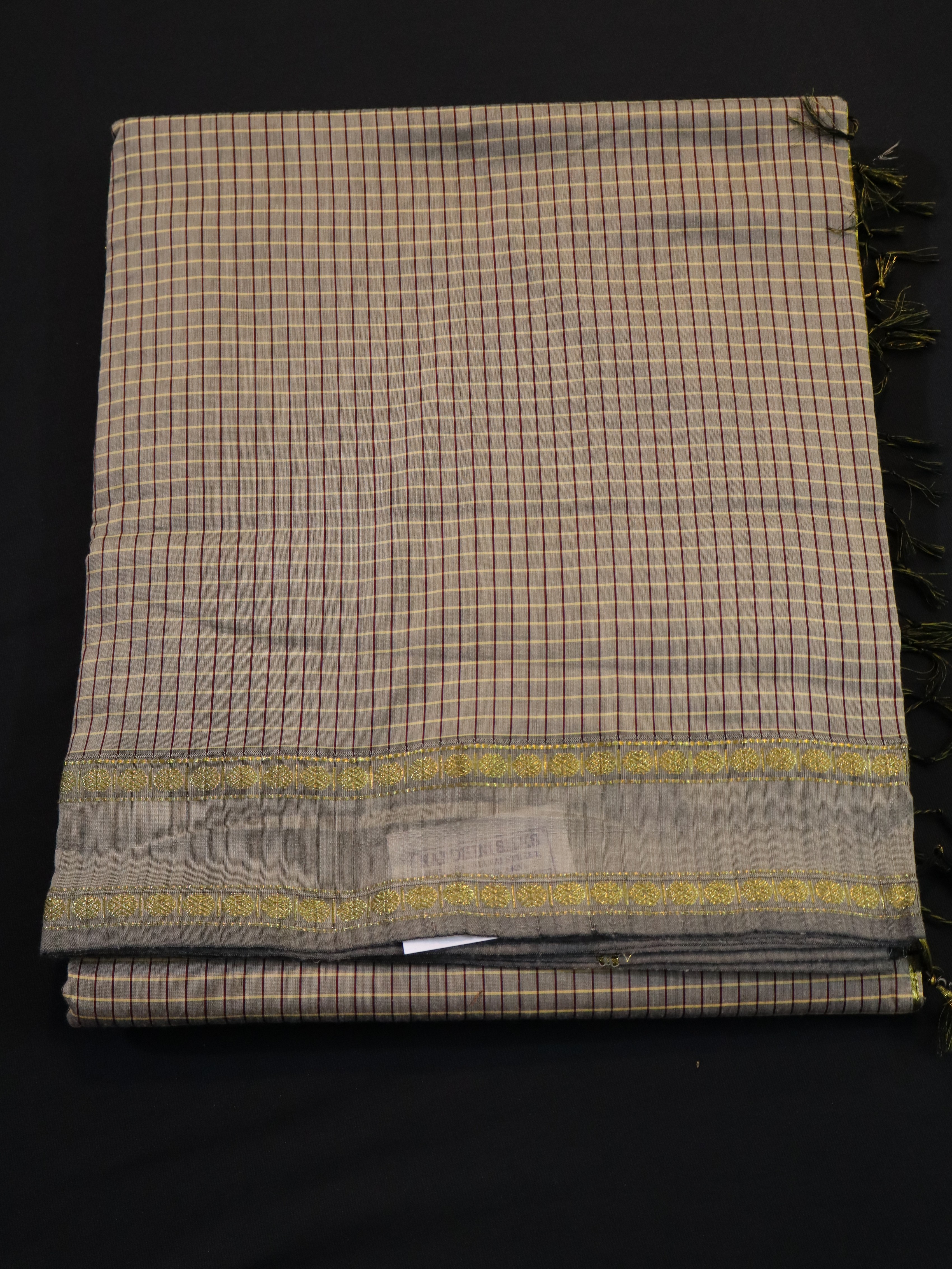 COTTON SAREES CHECKED-4
