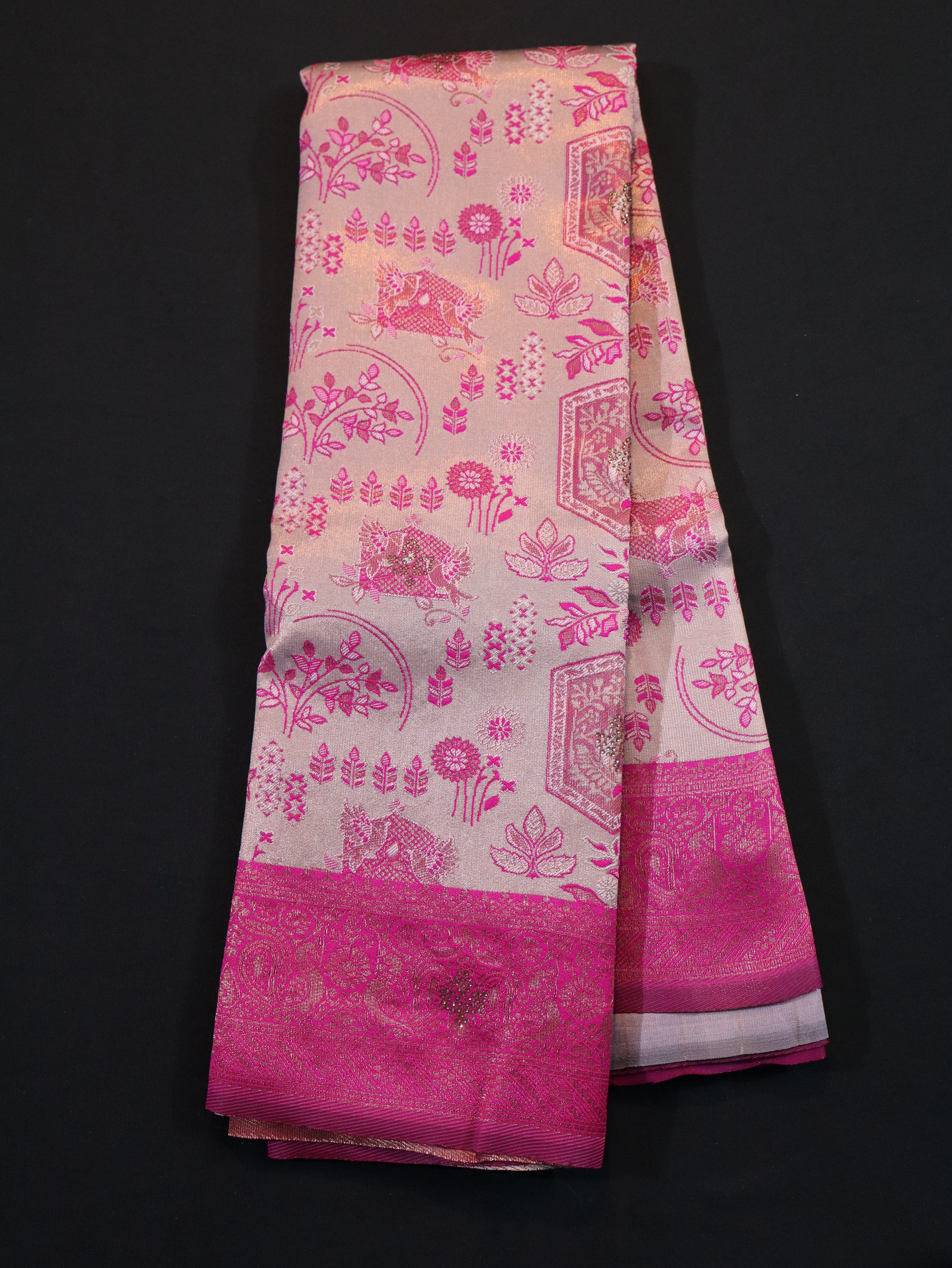 WEDDING WEAR JARI WORK SEMI SILK SAREES- VOL 1