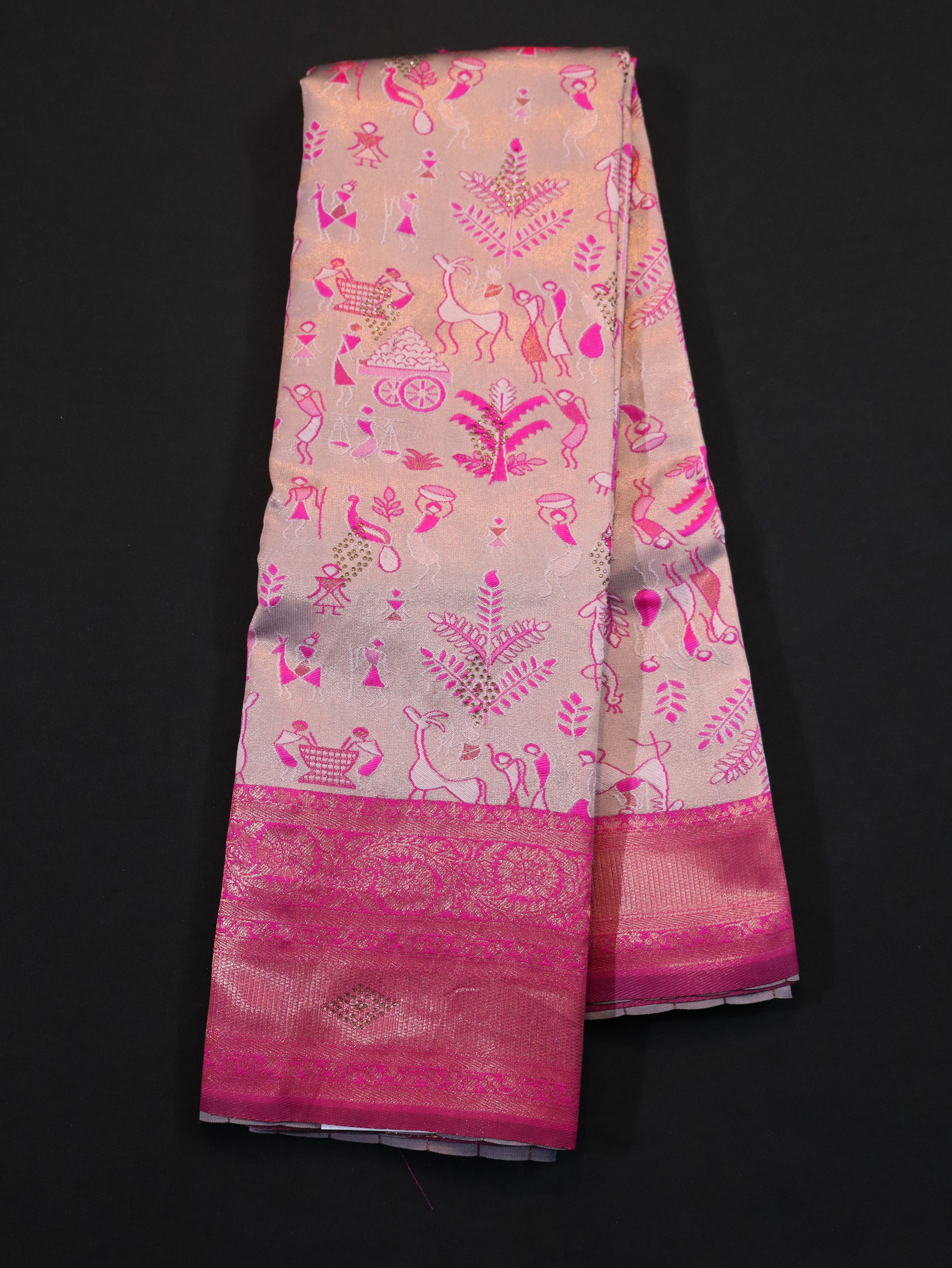 WEDDING WEAR JARI WORK SEMI SILK SAREES- VOL 2
