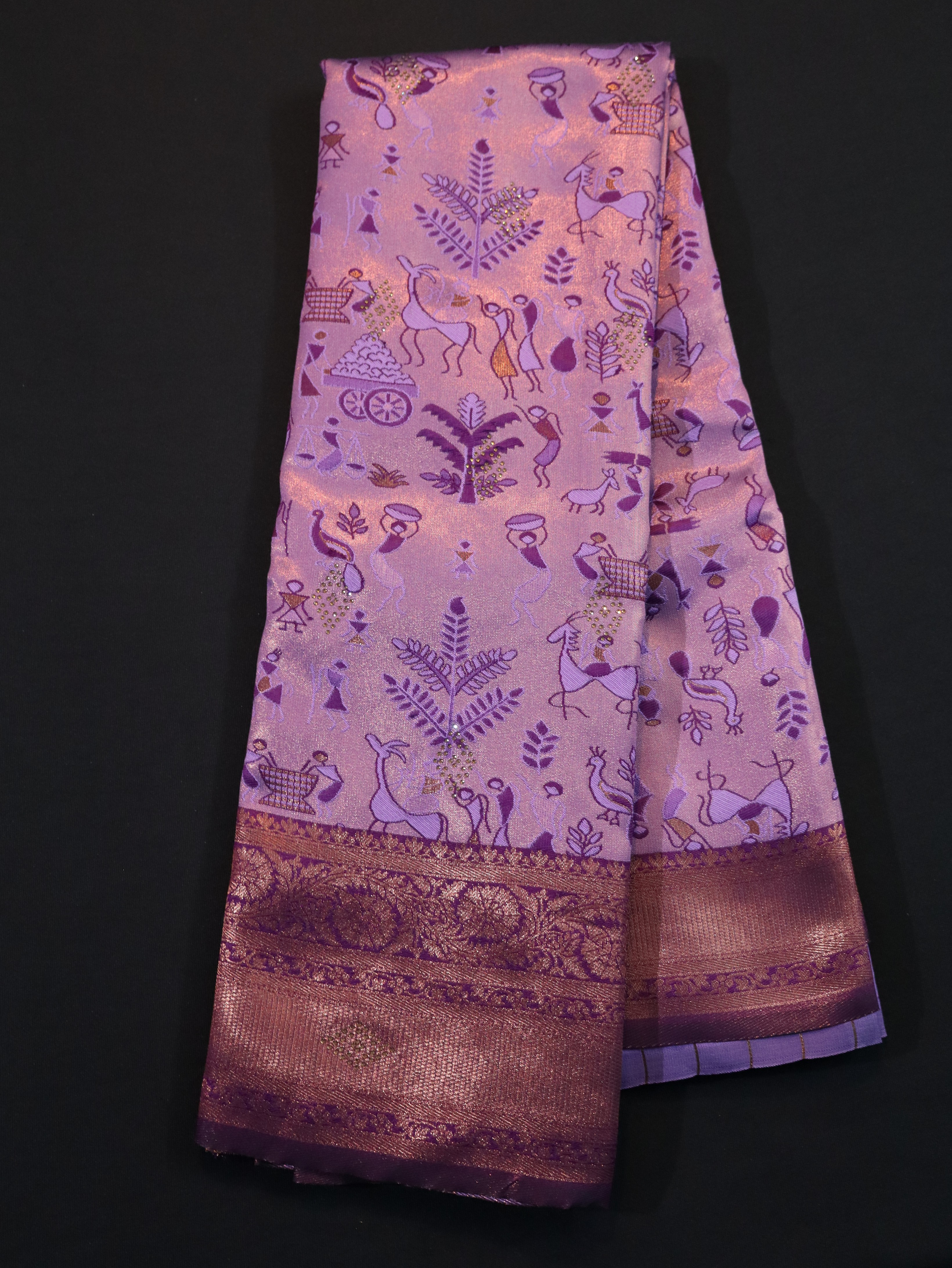 WEDDING WEAR JARI WORK SEMI SILK SAREES- VOL 3