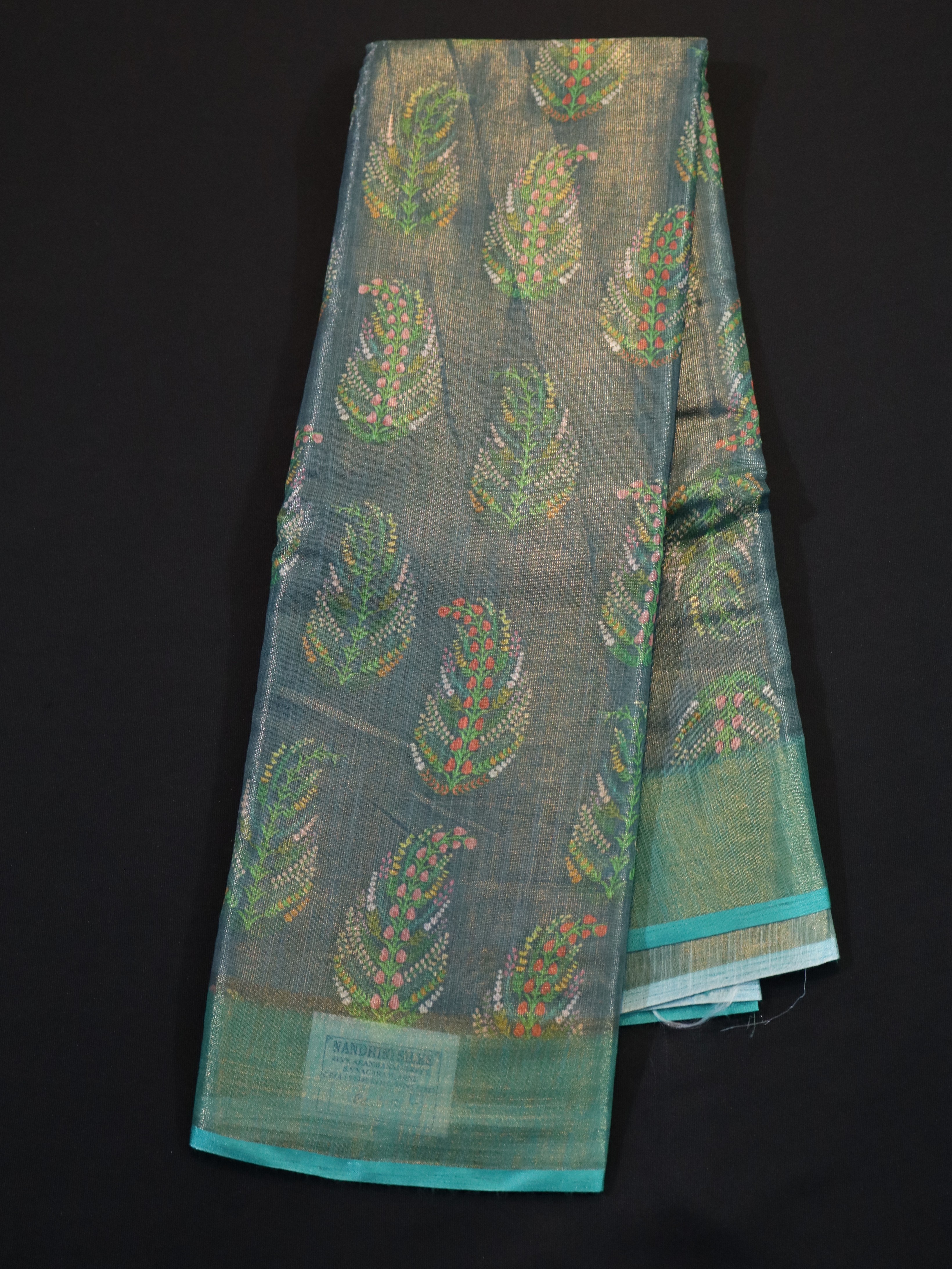 CHANDERI SEMI CREPE SAREES-5