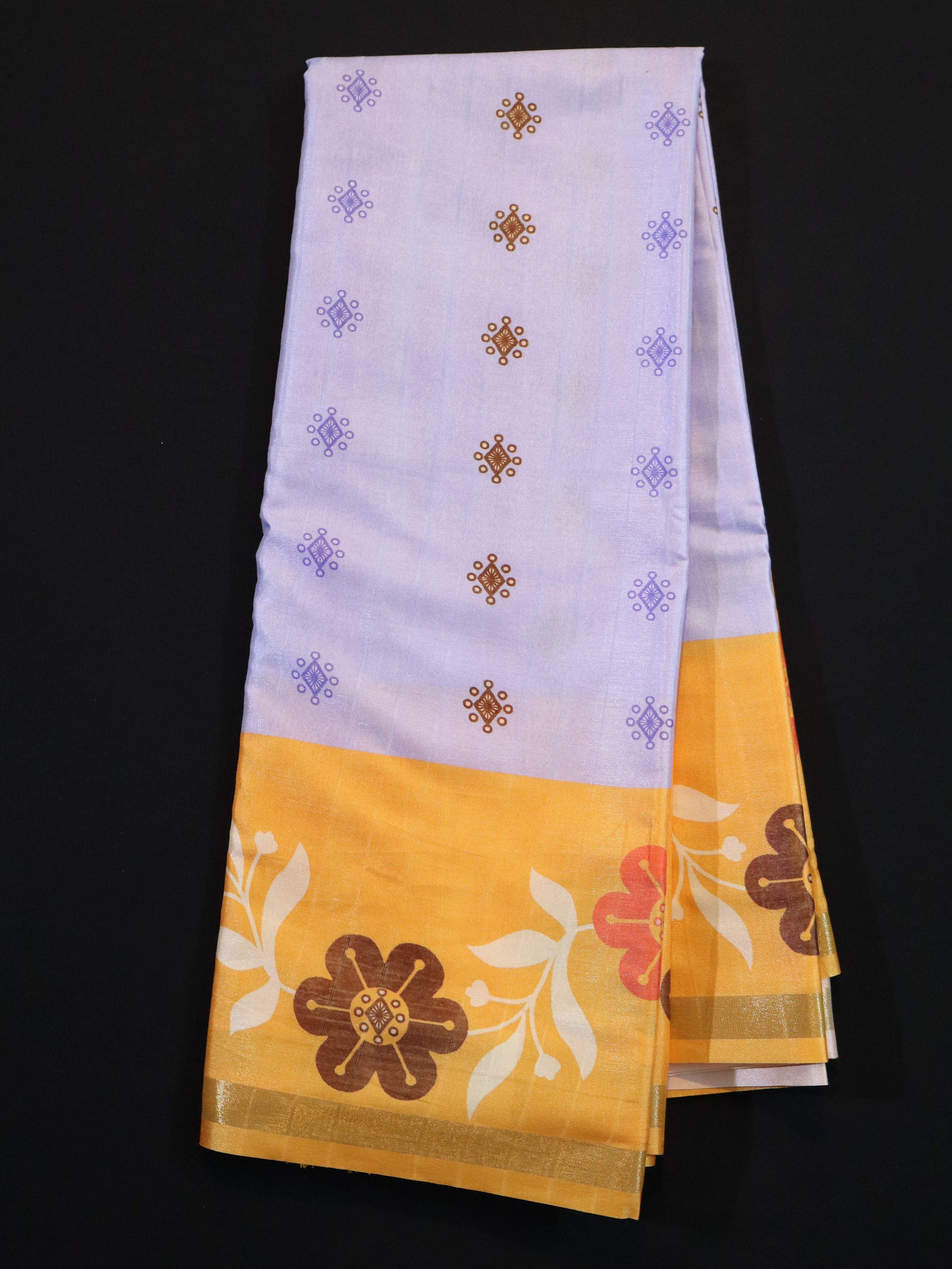 BORDER FANCY JAQUARD SEMI SILK- 1