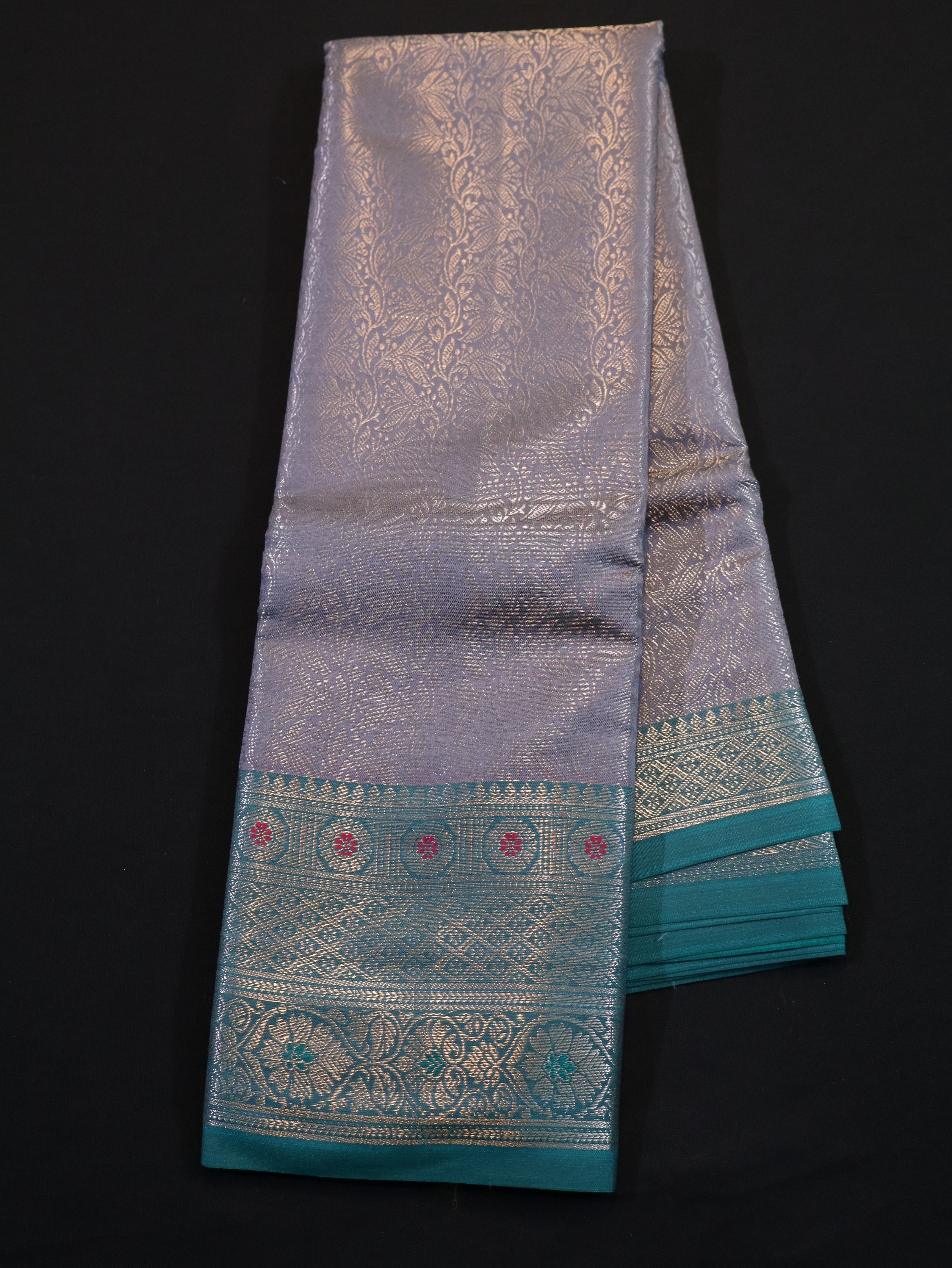 ROYAL SEMI SILK SAREE WITH ZARI BROCADE