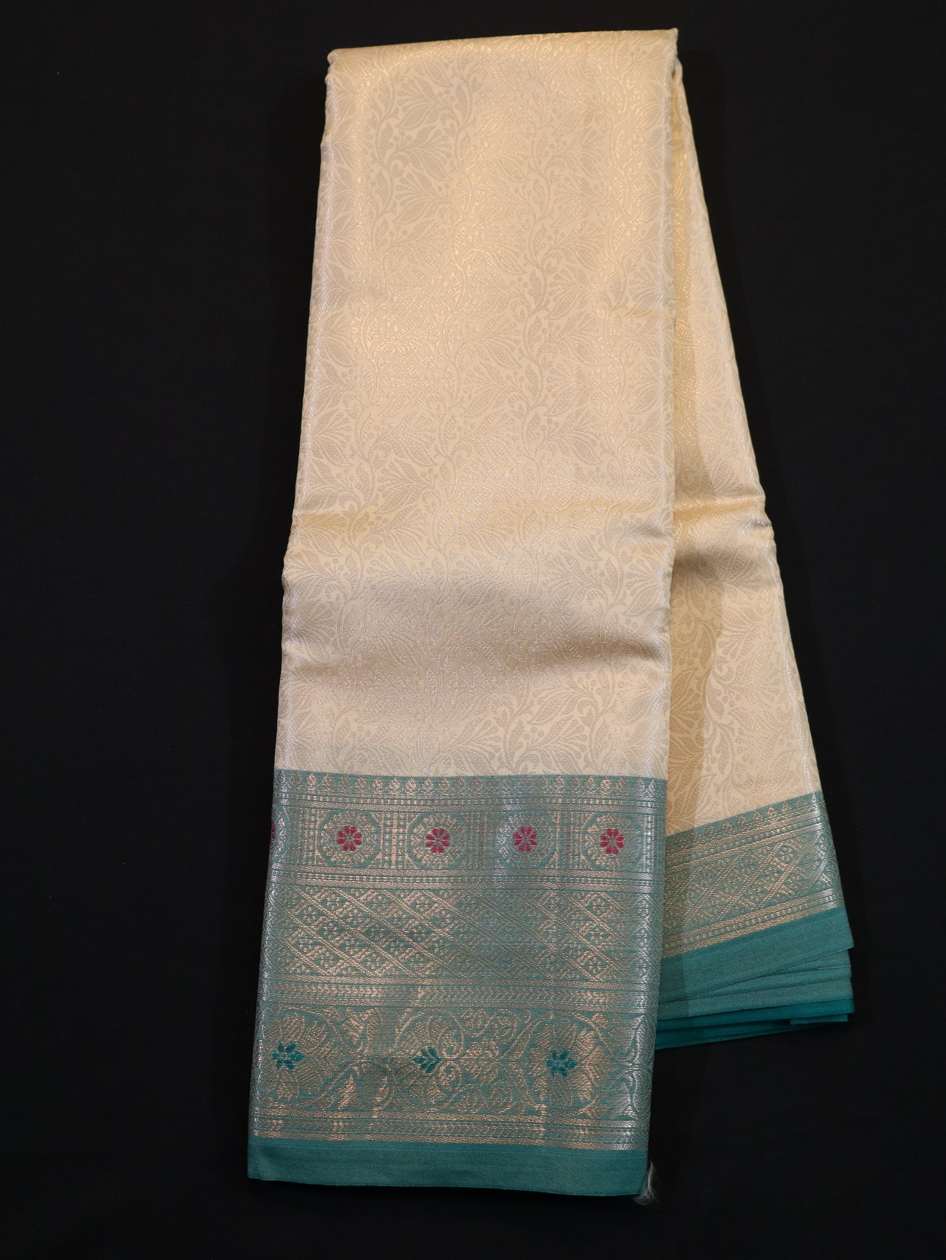 ROYAL SEMI SILK SAREE WITH ZARI BROCADE-2