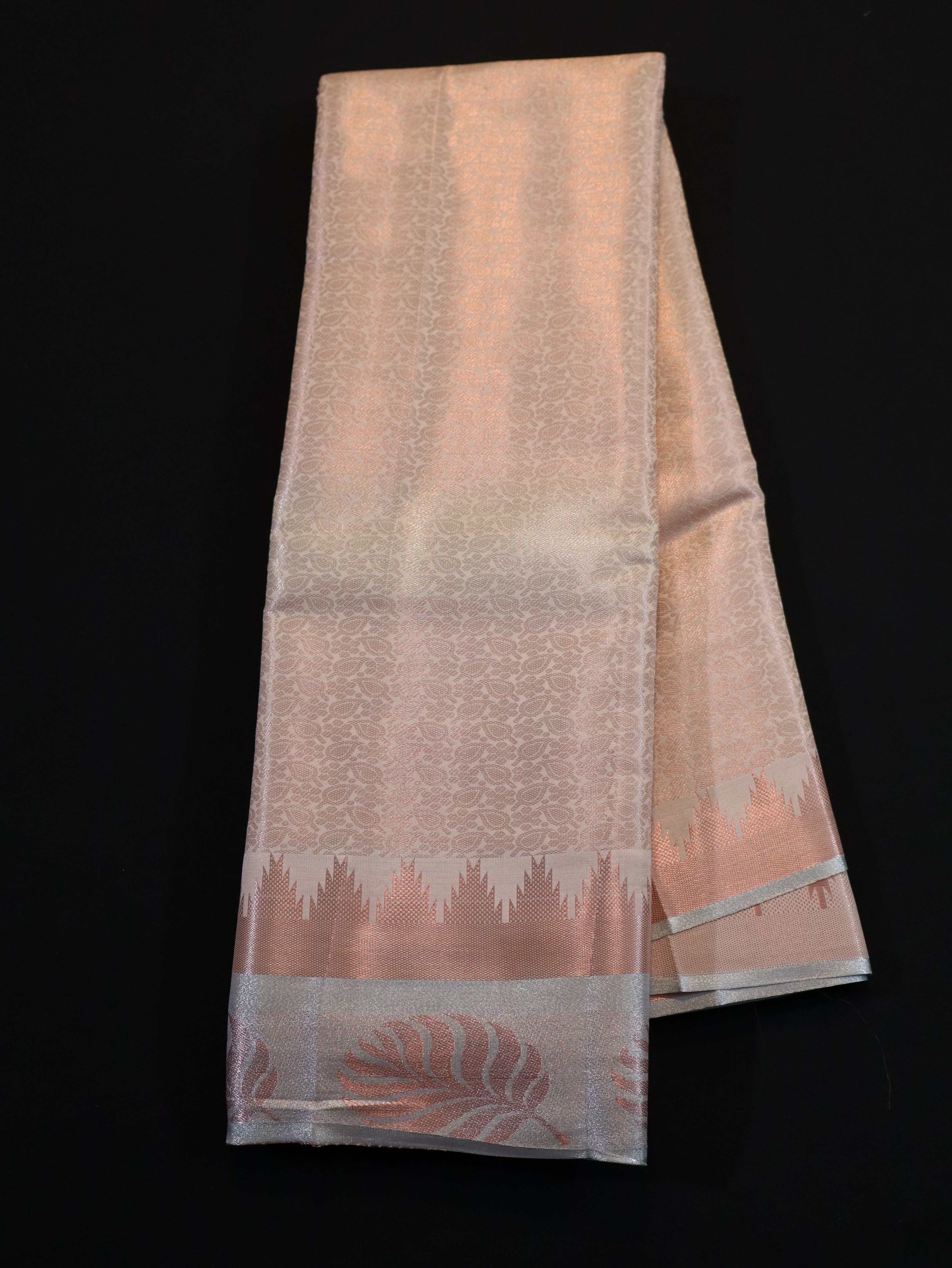 ZARI BROCADE WITH TEMPLE REK BORDER-1