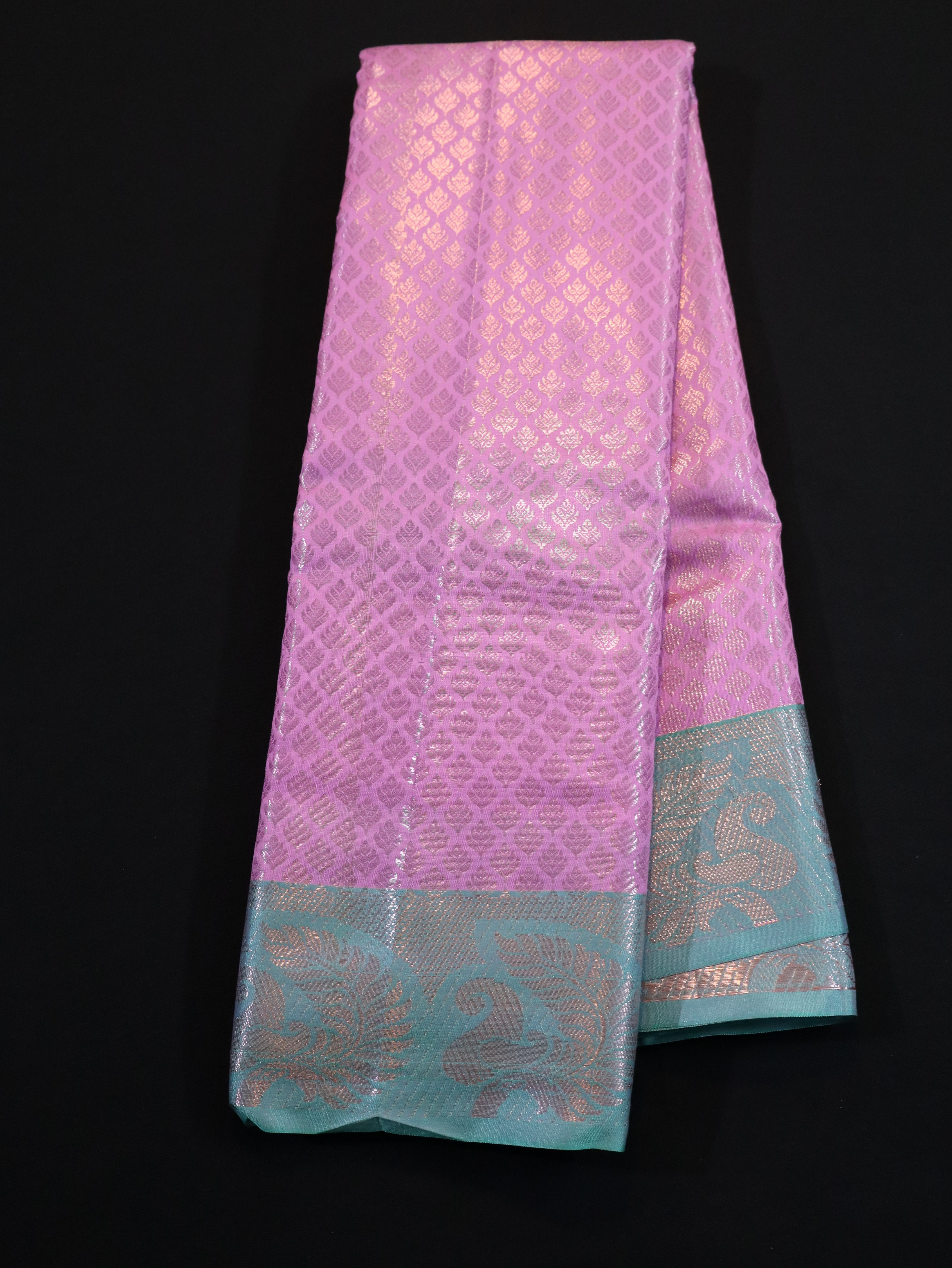 ZARI BROCADE WITH TEMPLE REK BORDER-3