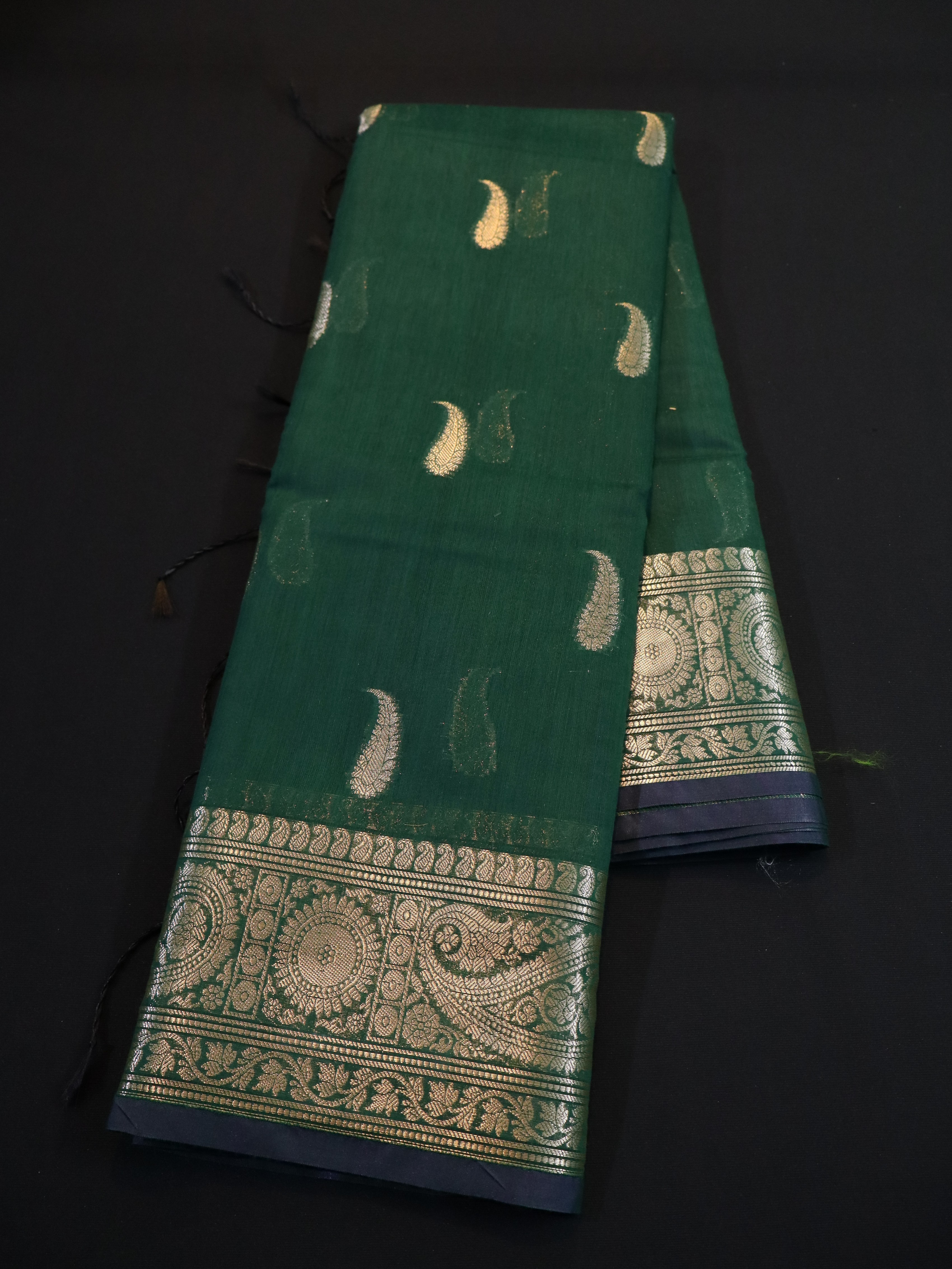 MANGO MOTIF SEMI SILK SAREES-1
