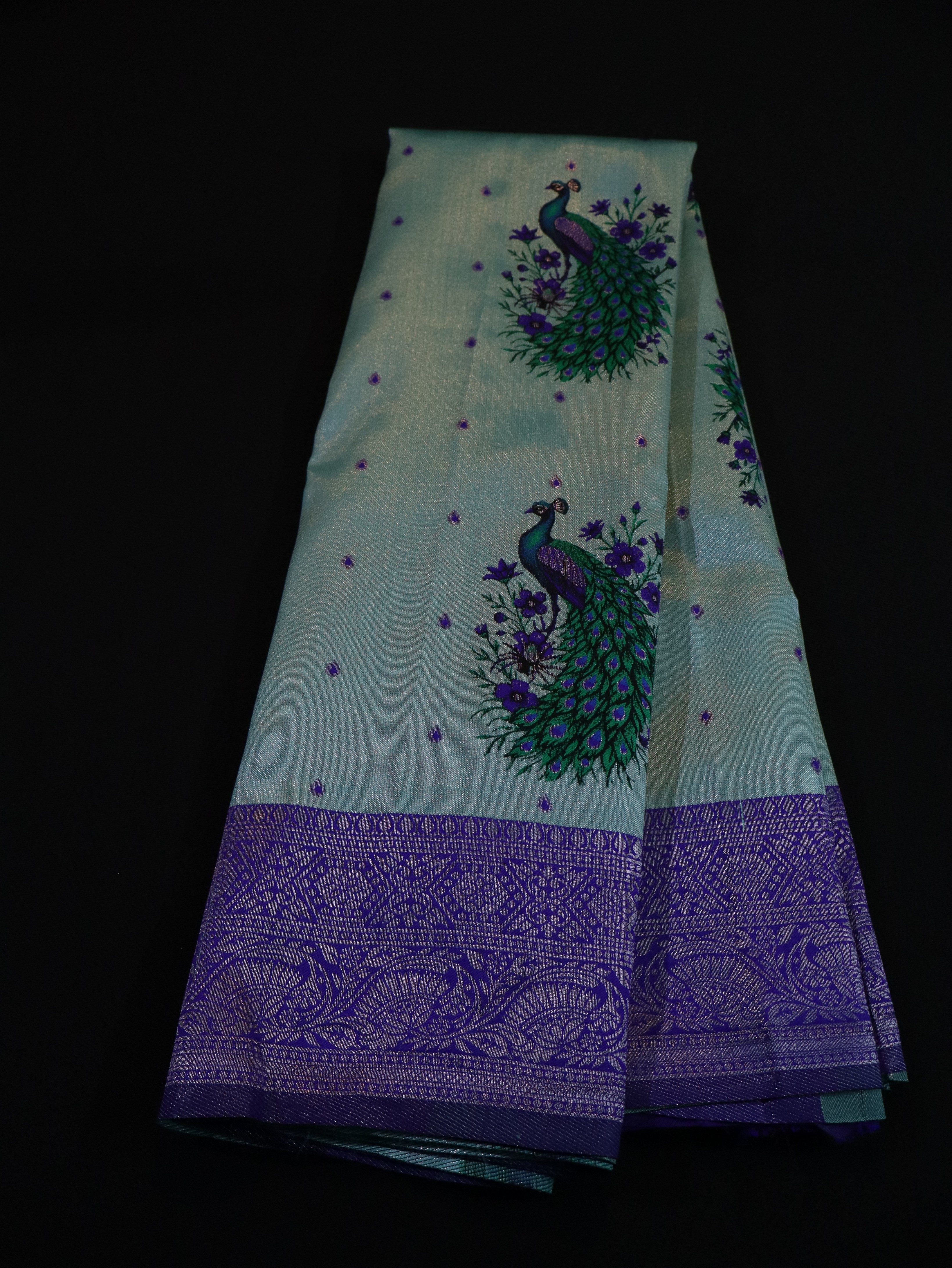 PEACOCK MOTIF SILK SAREES-1