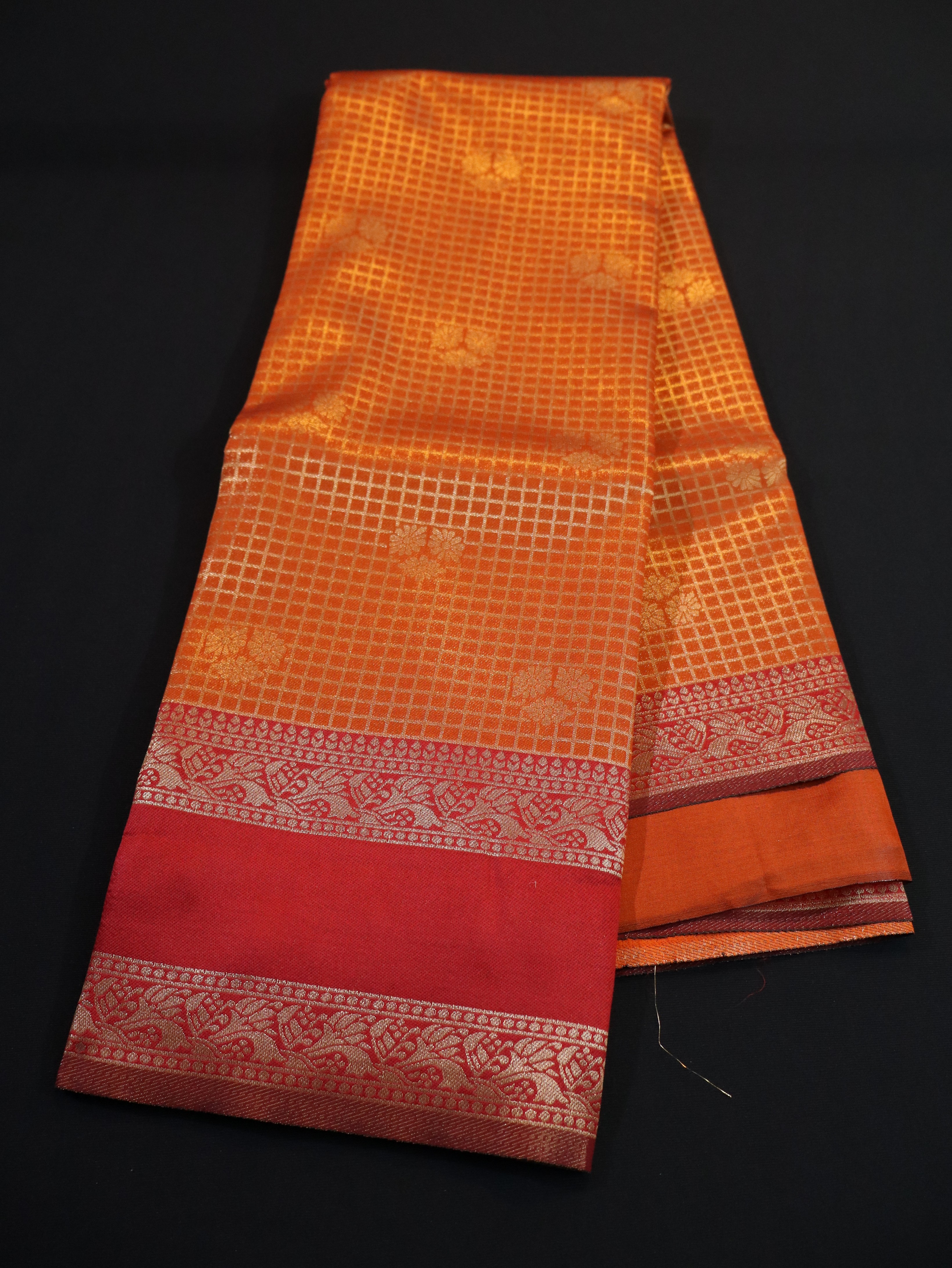 DOUBLE BORDER VAIRAOOSI CHECKED BUTTA -2