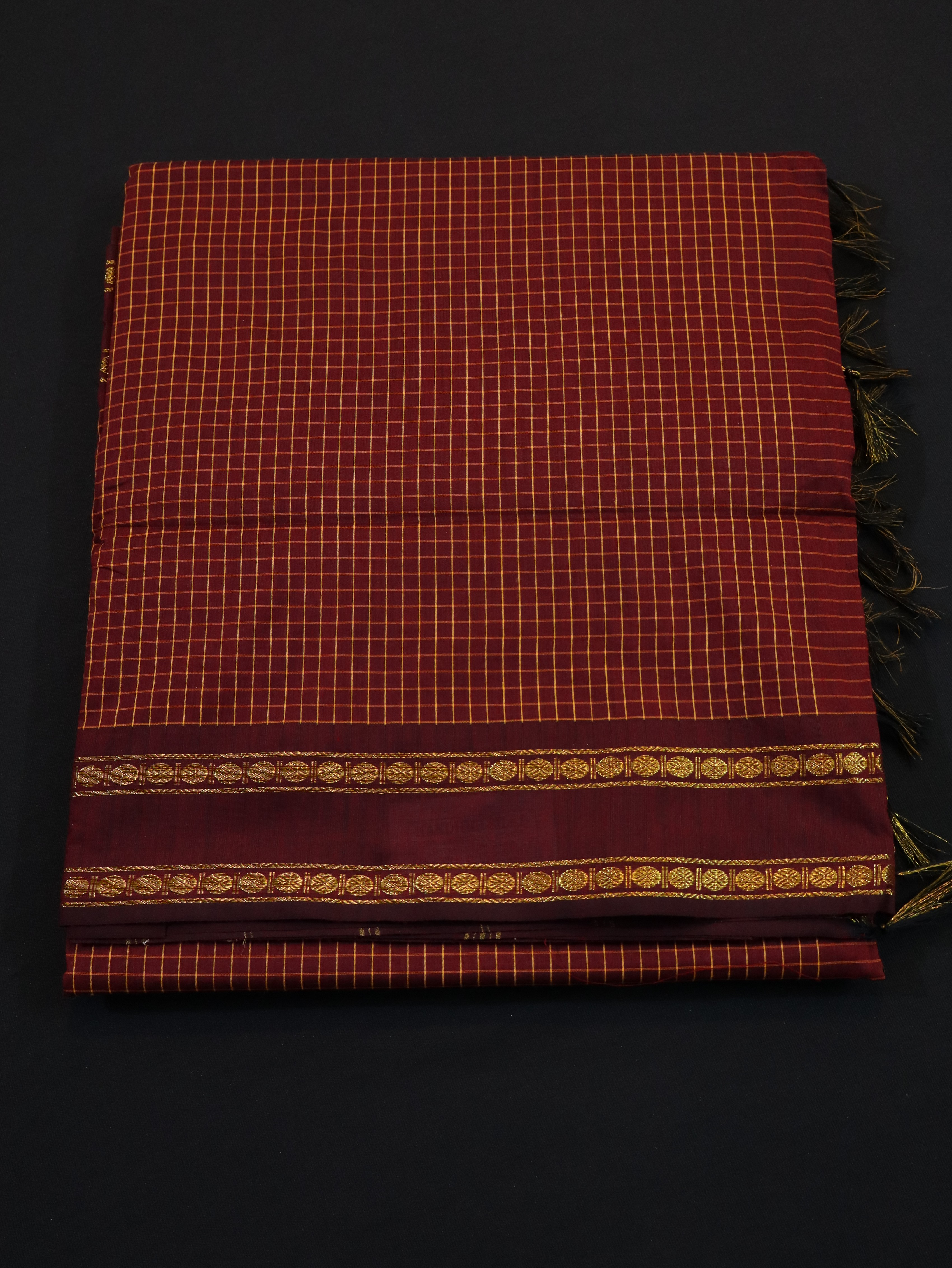 COTTON SAREES CHECKED-1