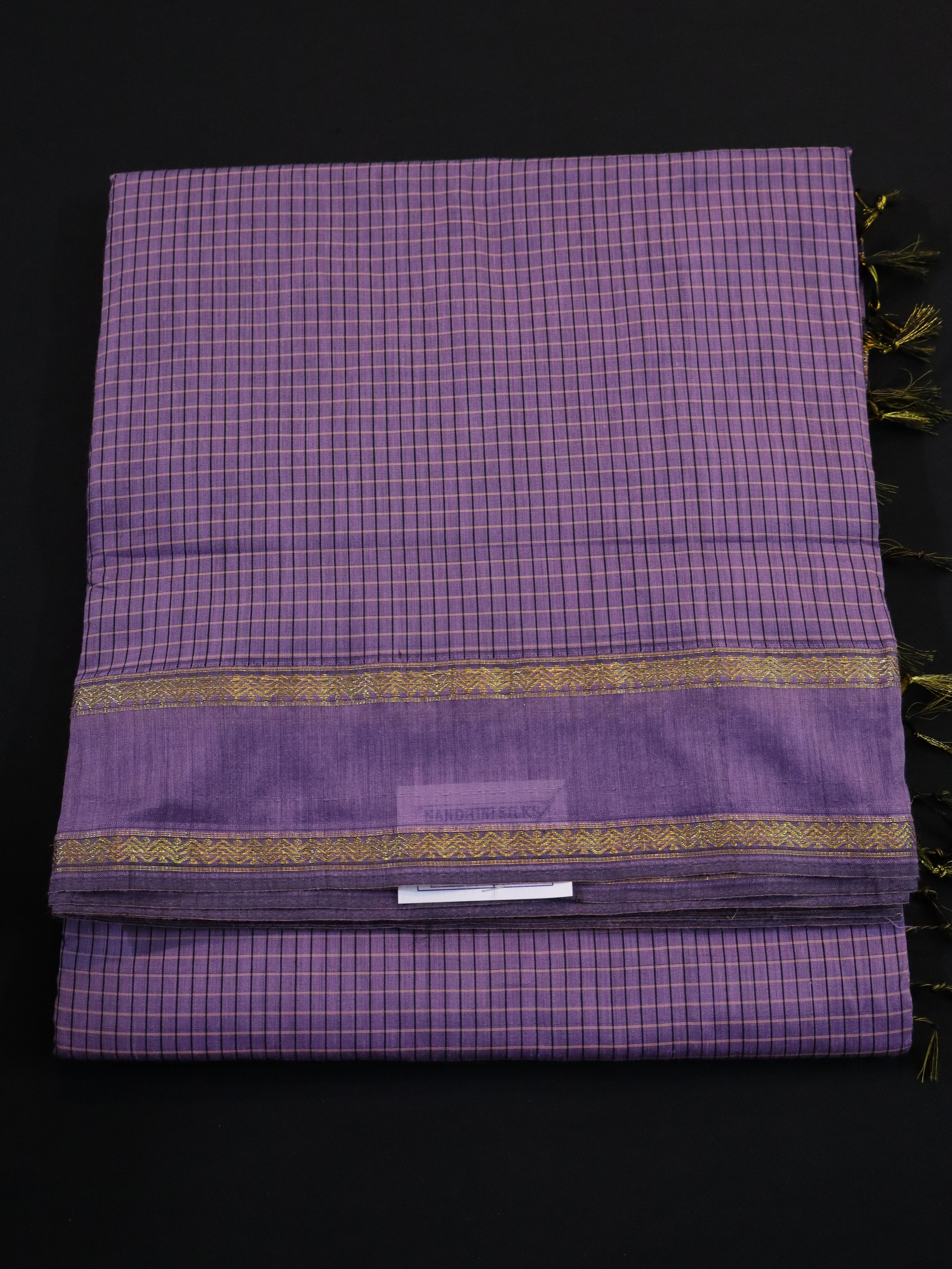 COTTON SAREES CHECKED-2