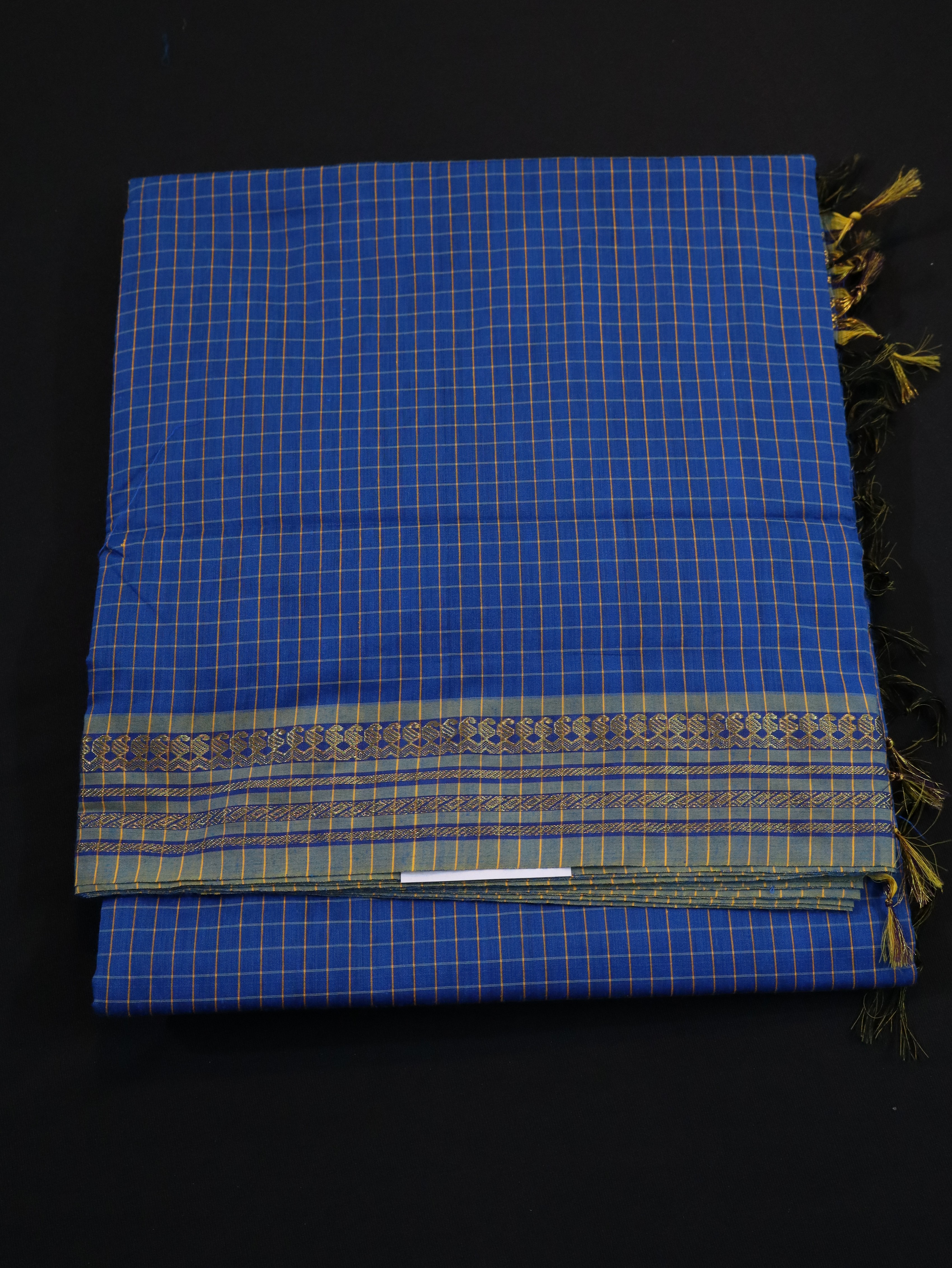 COTTON SAREES CHECKED-3