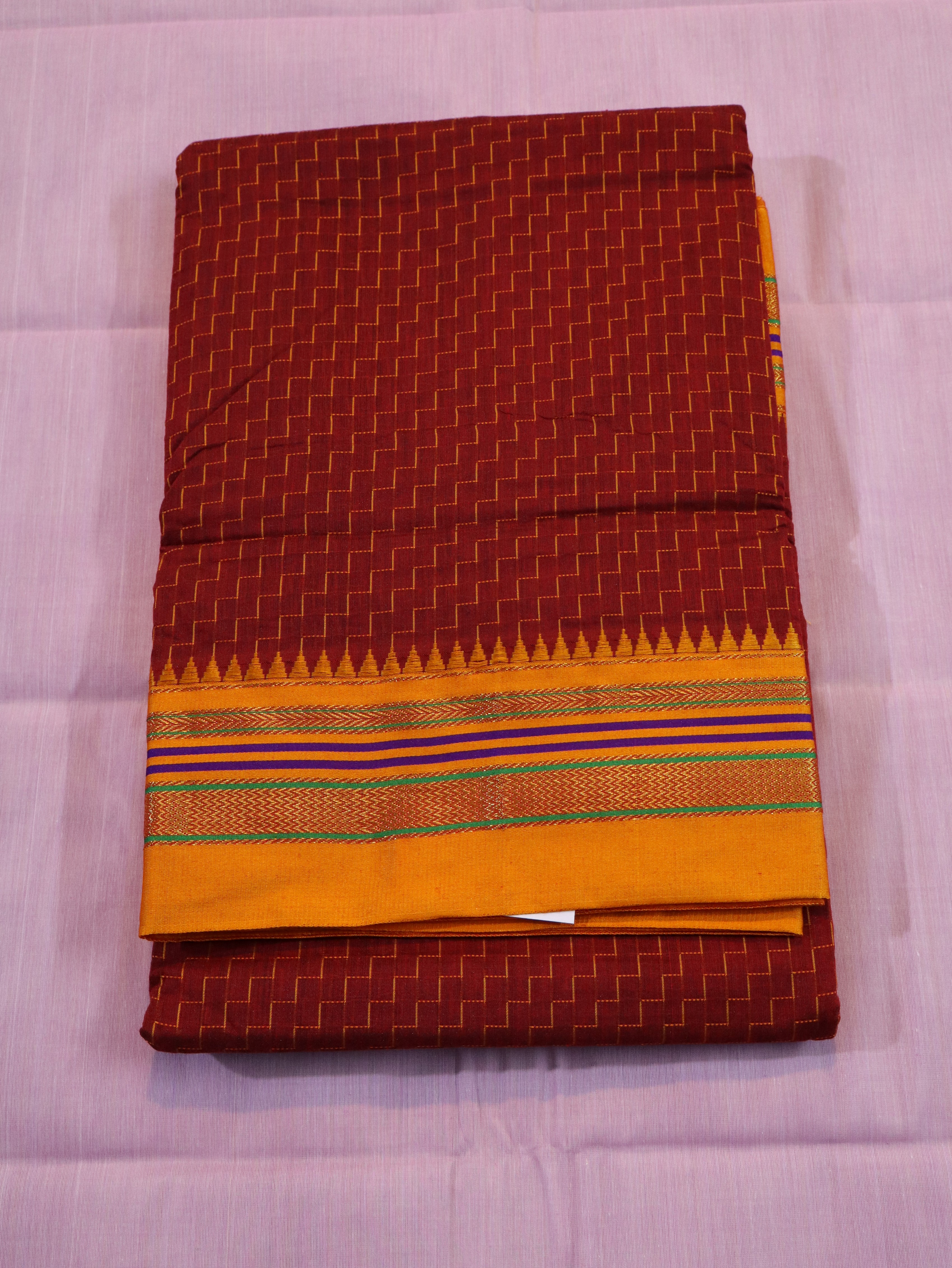 COTTON HAND KORVAI CHECKED-1
