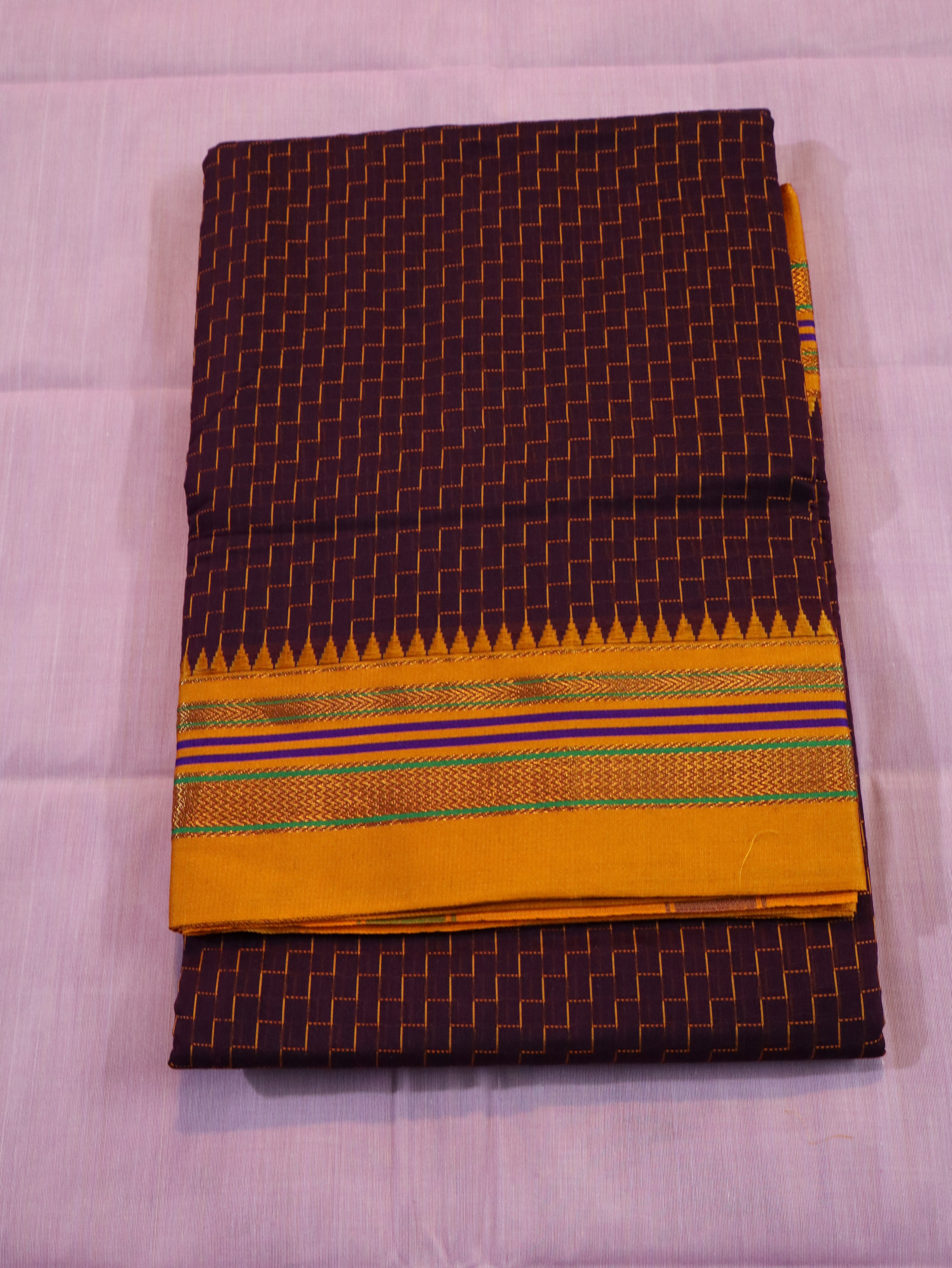 COTTON HAND KORVAI CHECKED-2